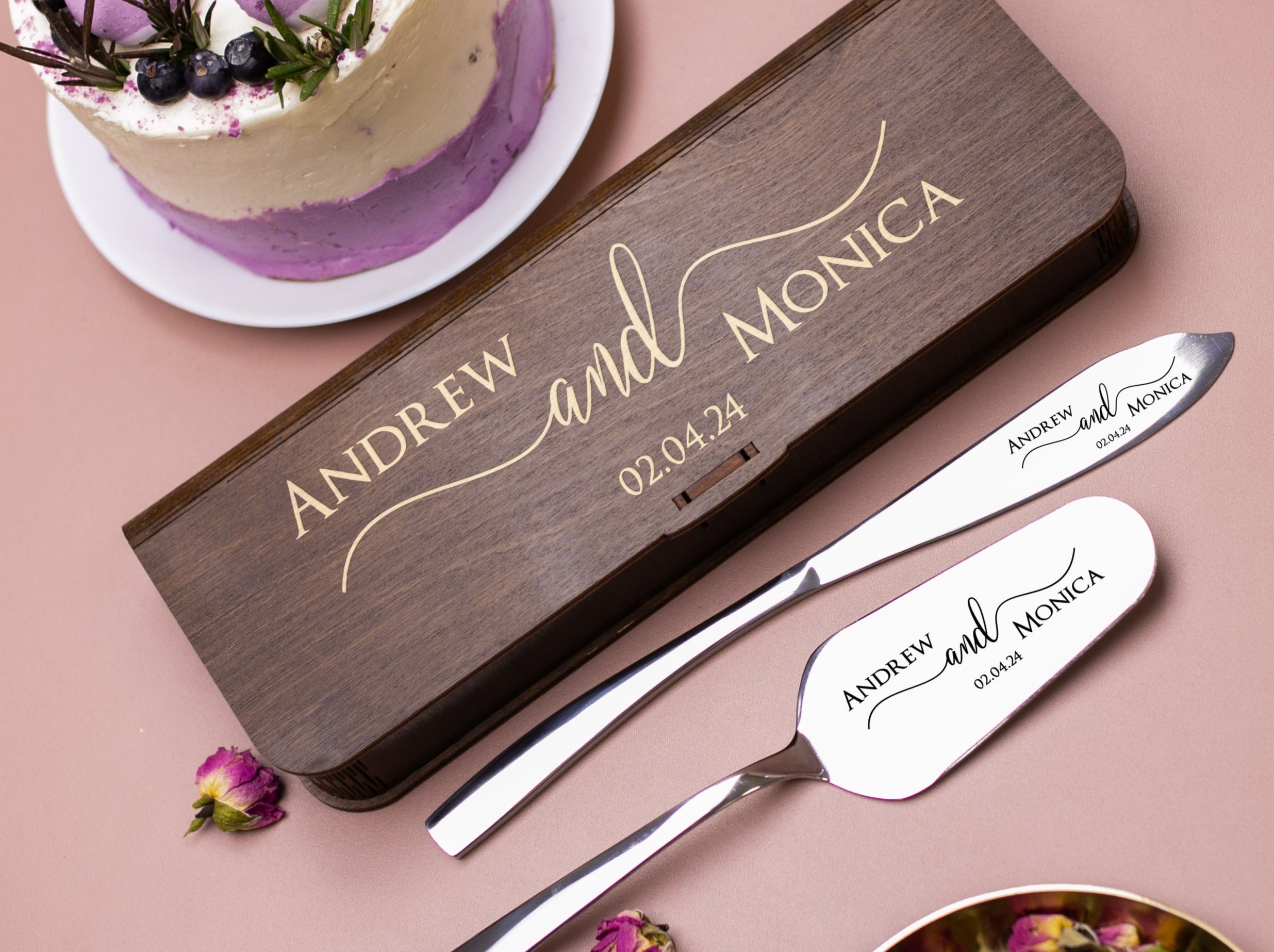 Wooden Cake Cutting Knife  Personalized Wood Knife For Birthday Cakes -  woodgeekstore