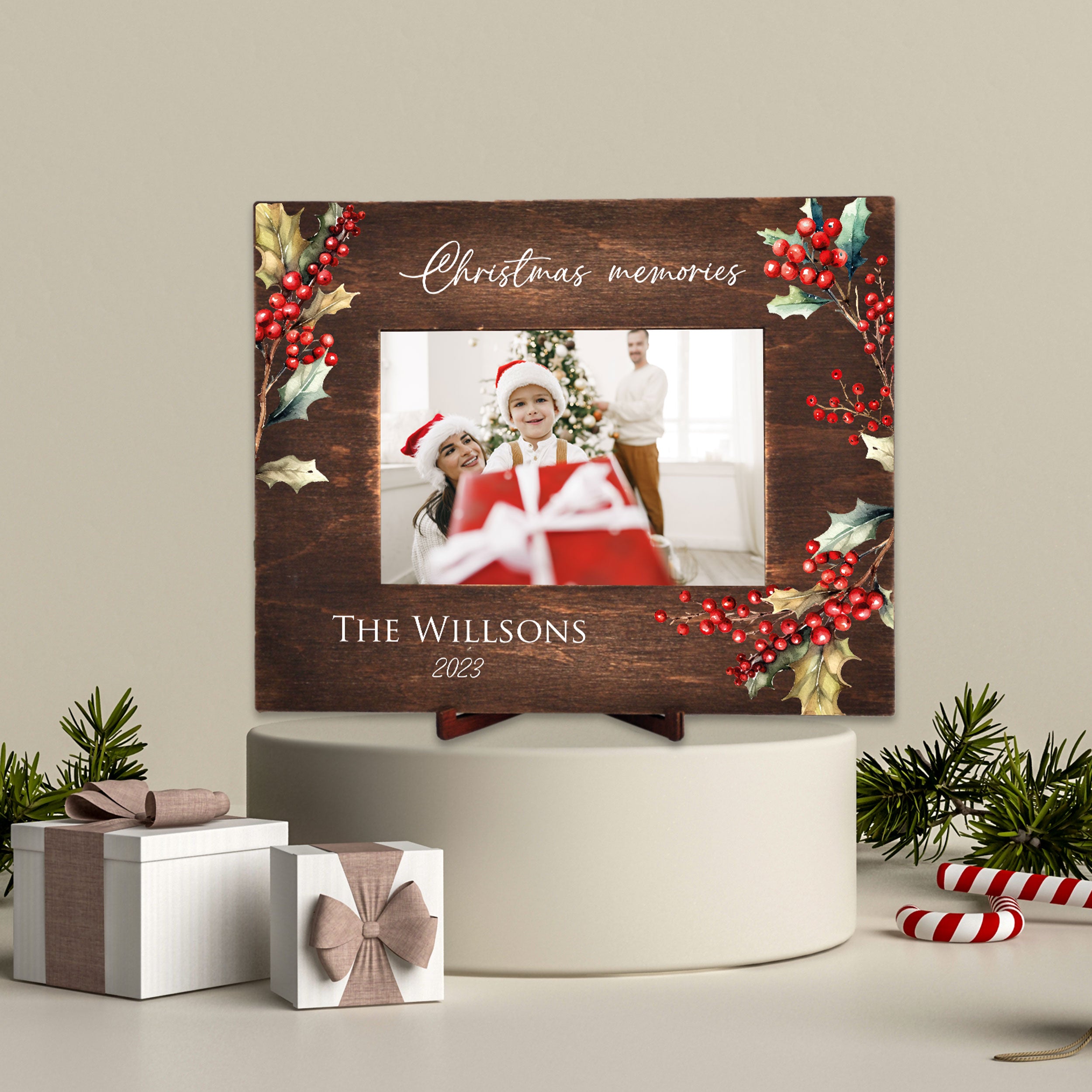 Christmas Frame Bear Family Gift - Family Christmas Gift