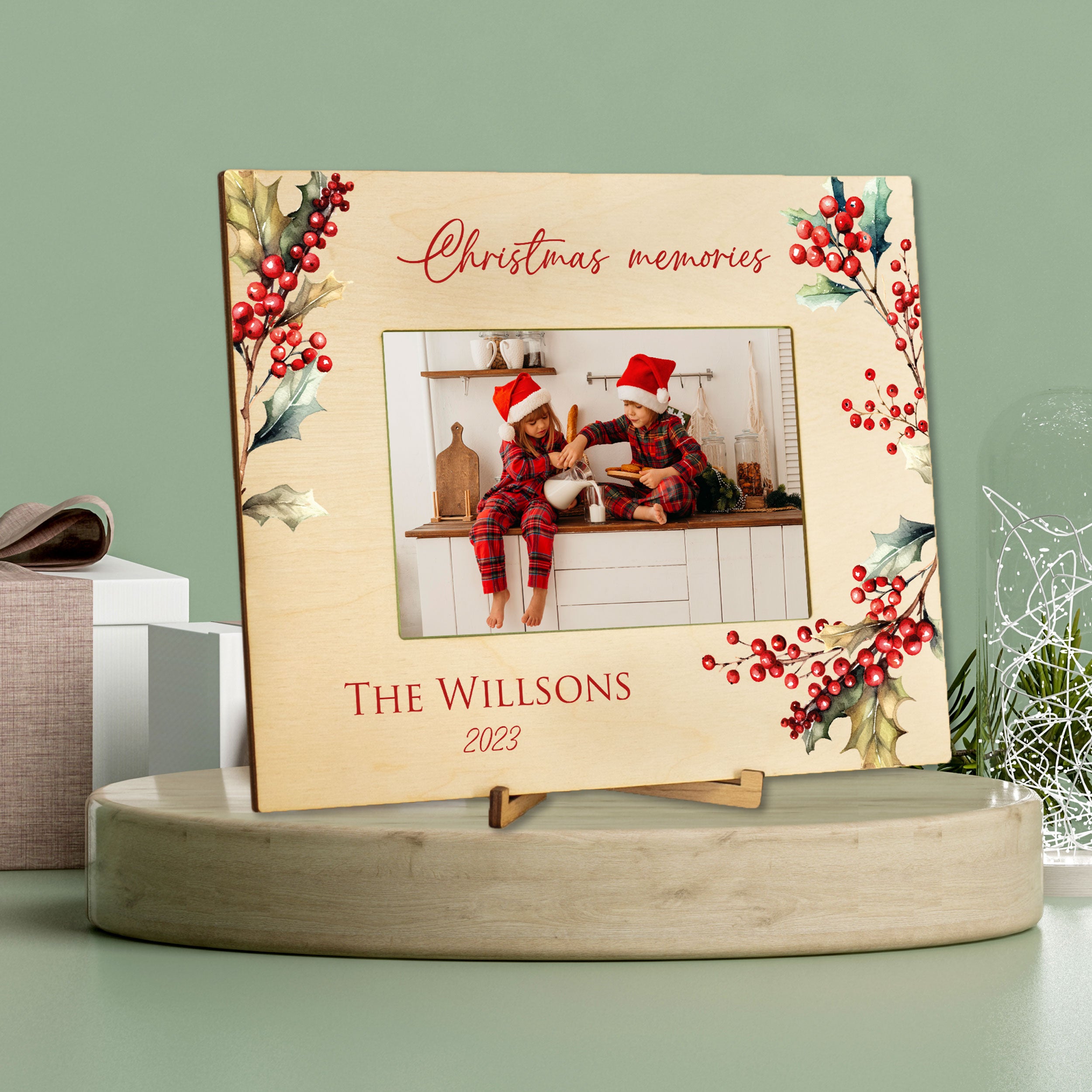 Christmas Frame Bear Family Gift - Family Christmas Gift