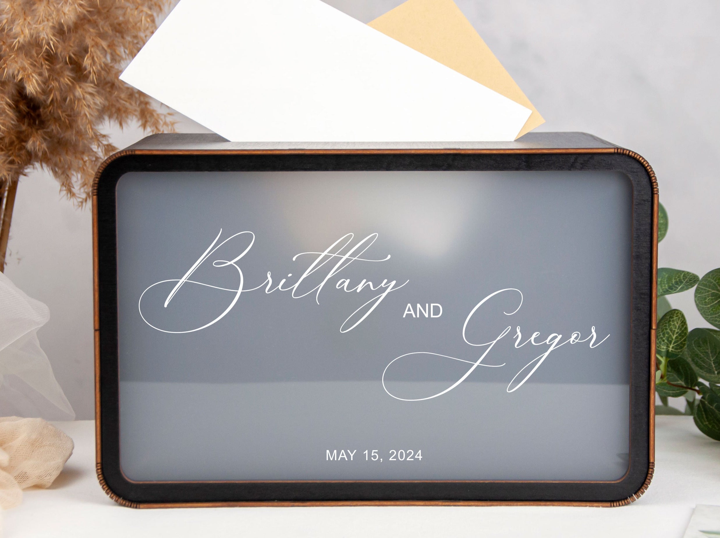 Personalized Wedding Box for Cards & Gifts - Bridal Shower Gifts