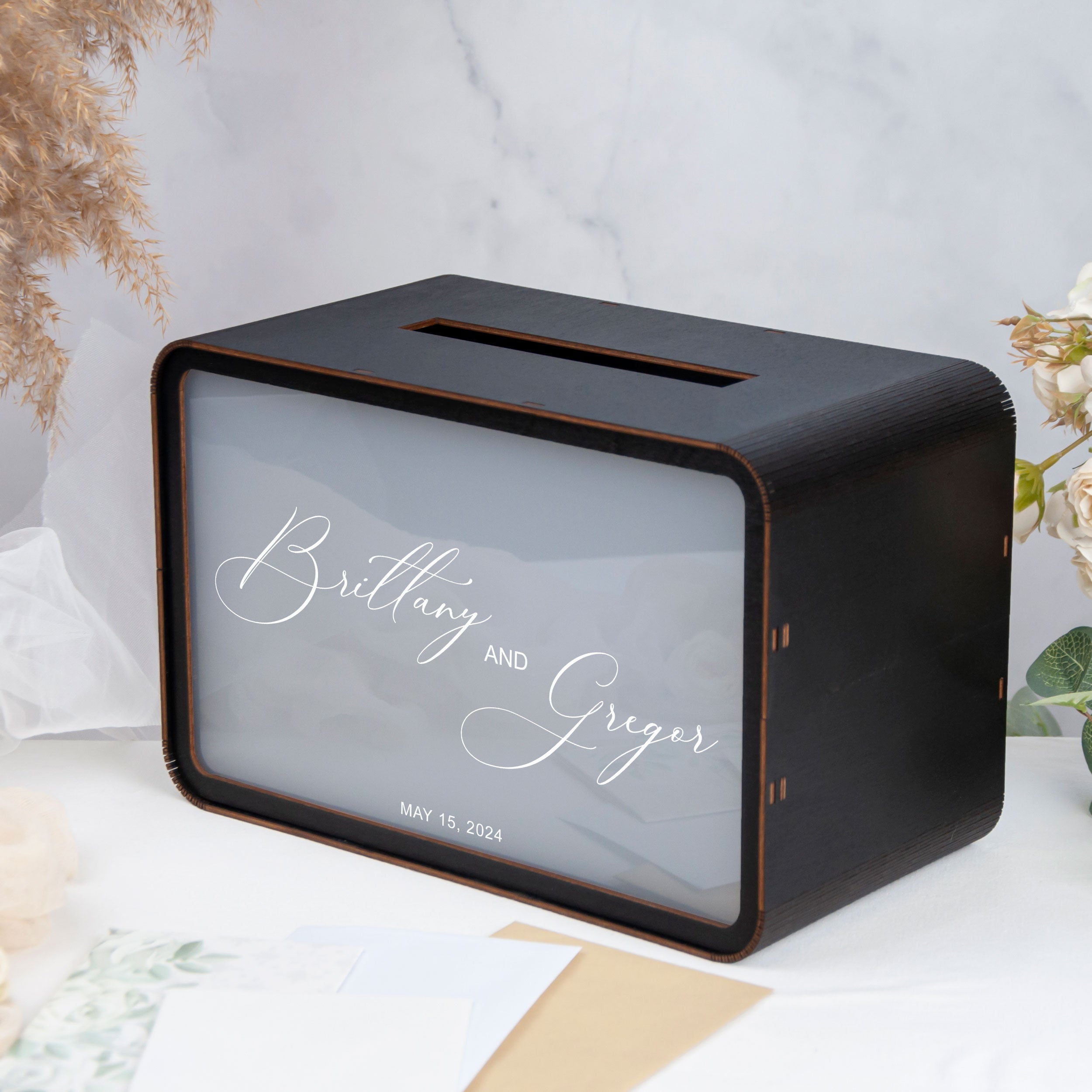 Personalized Wedding Box for Cards & Gifts - Bridal Shower Gifts
