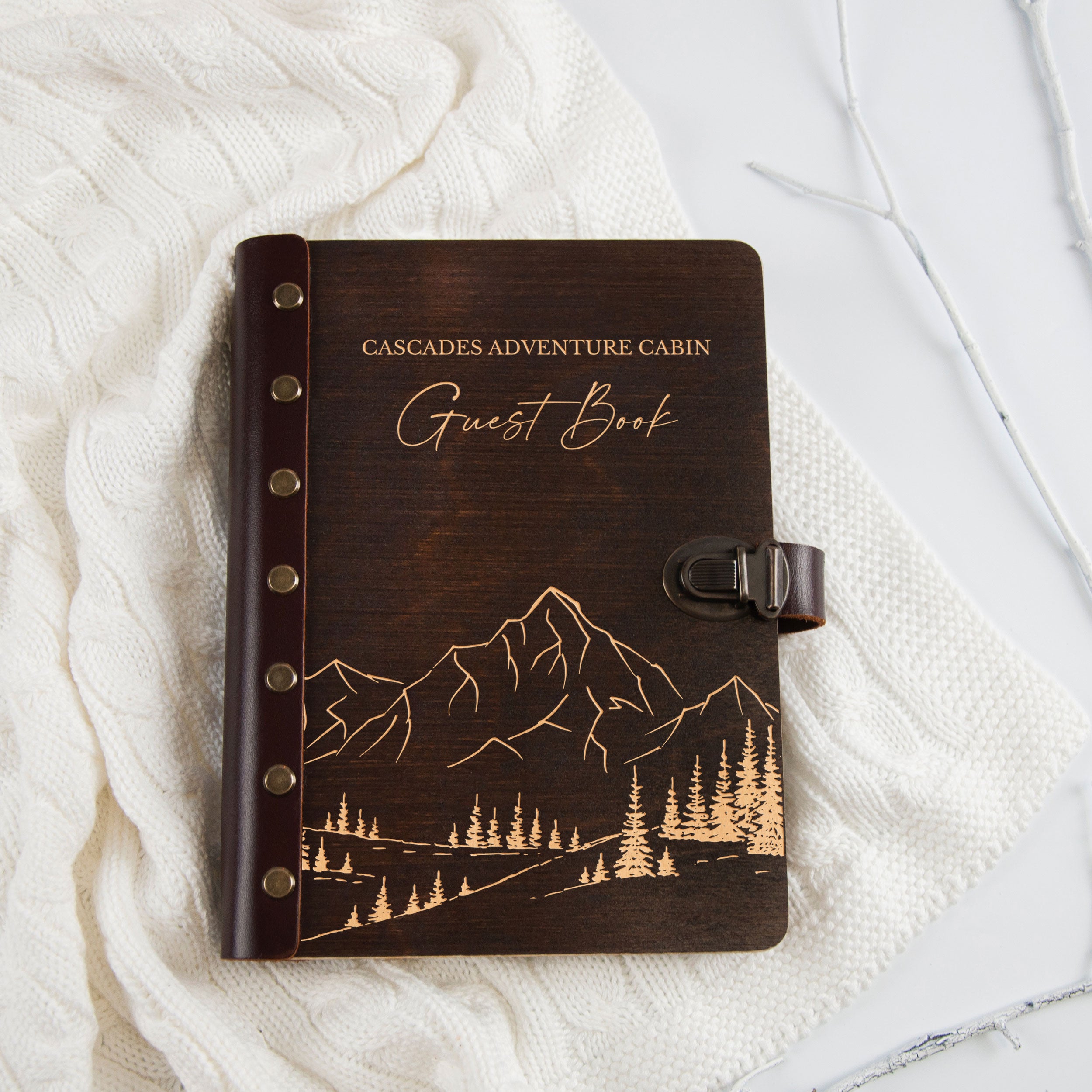 Custom Rental Guest Book - Summer Vacation House Book