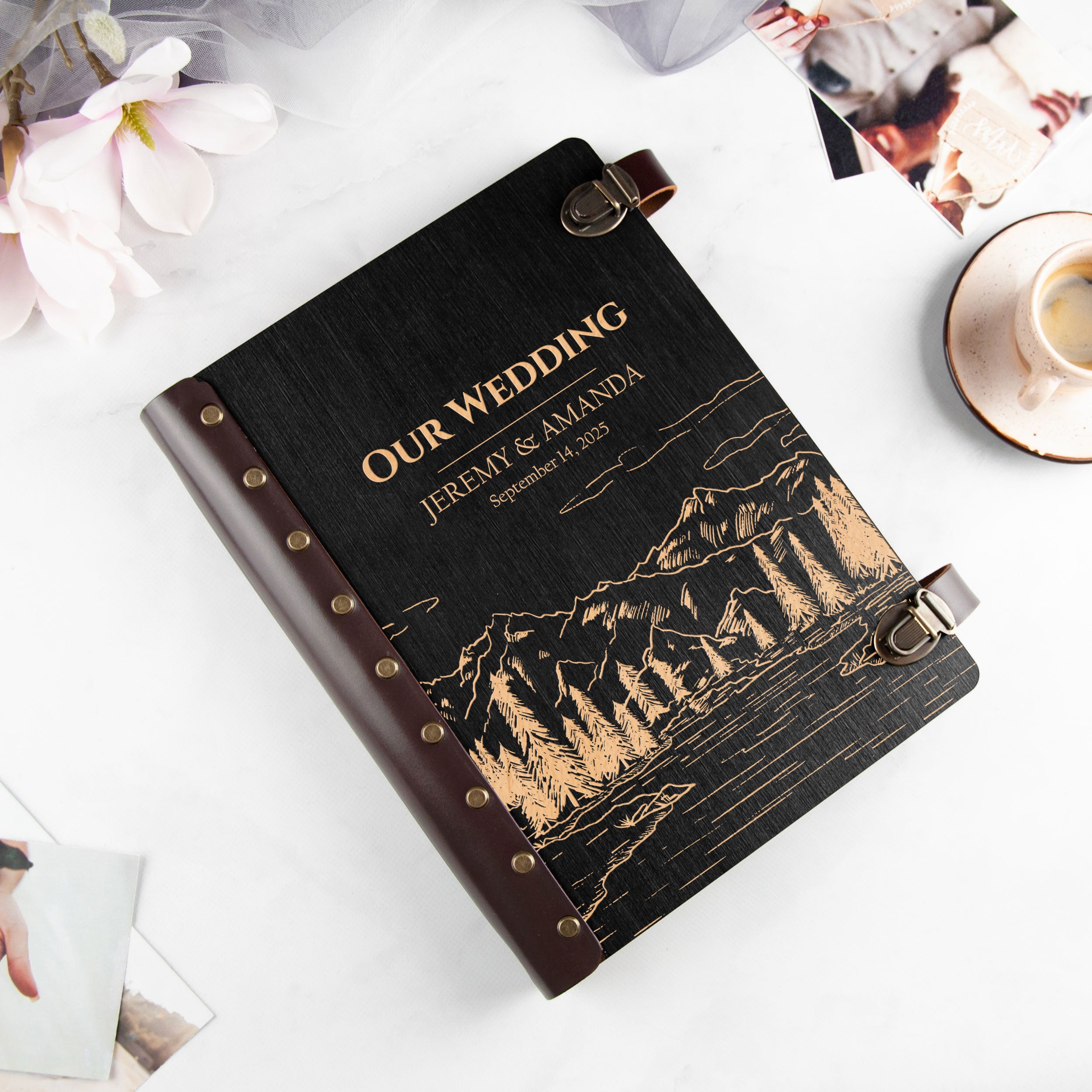 Travel Personalized Photo Album - Landscape Mountain Adventure Photo Album