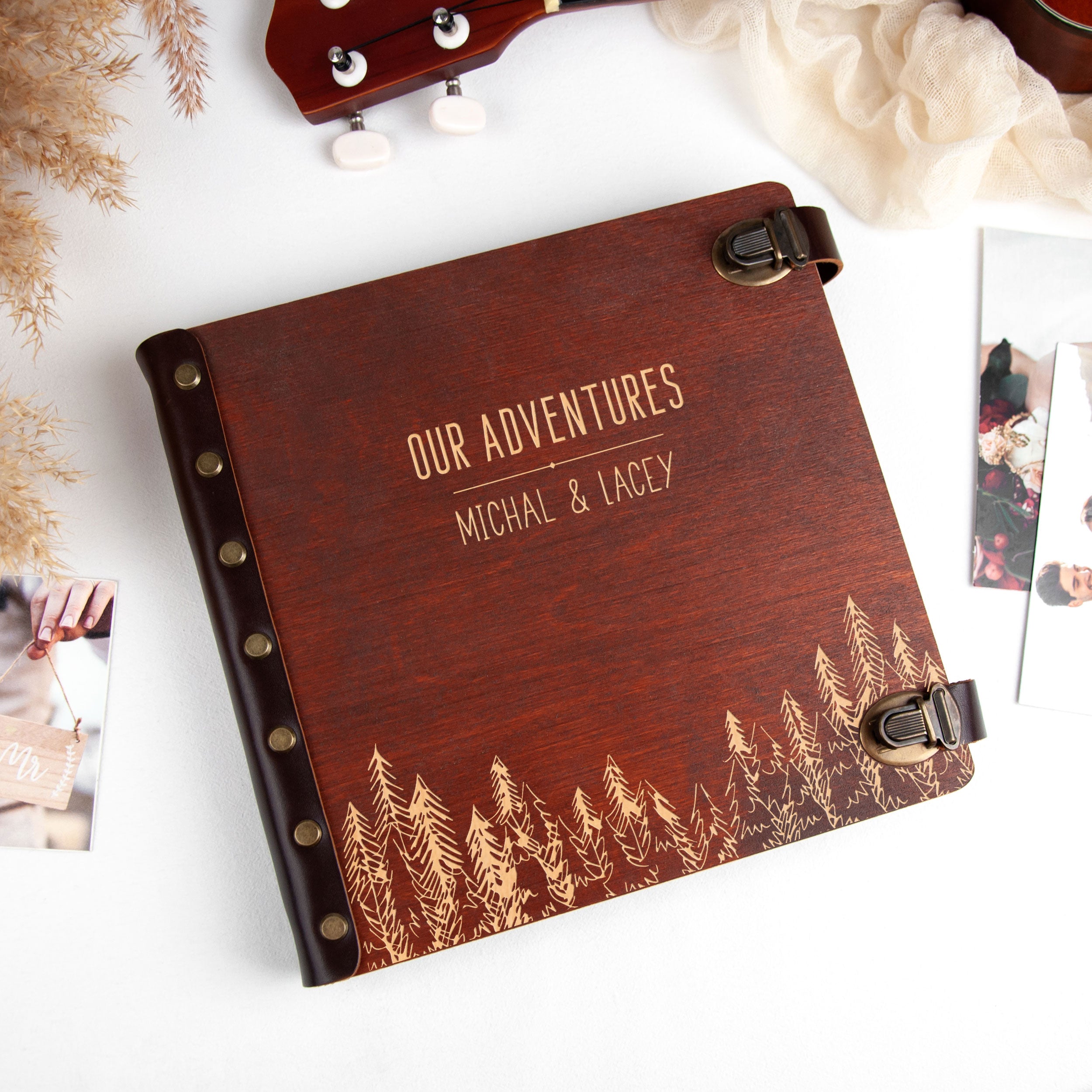 Adventure Scrapbook Album - Personalized Gift for Travelers