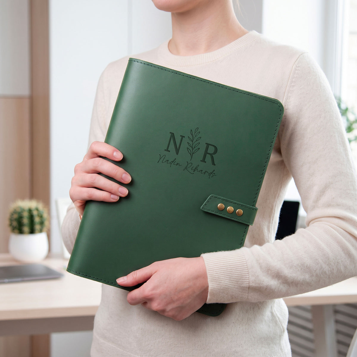 Engraved Leather Padfolio - Corporate Christmas Gifts