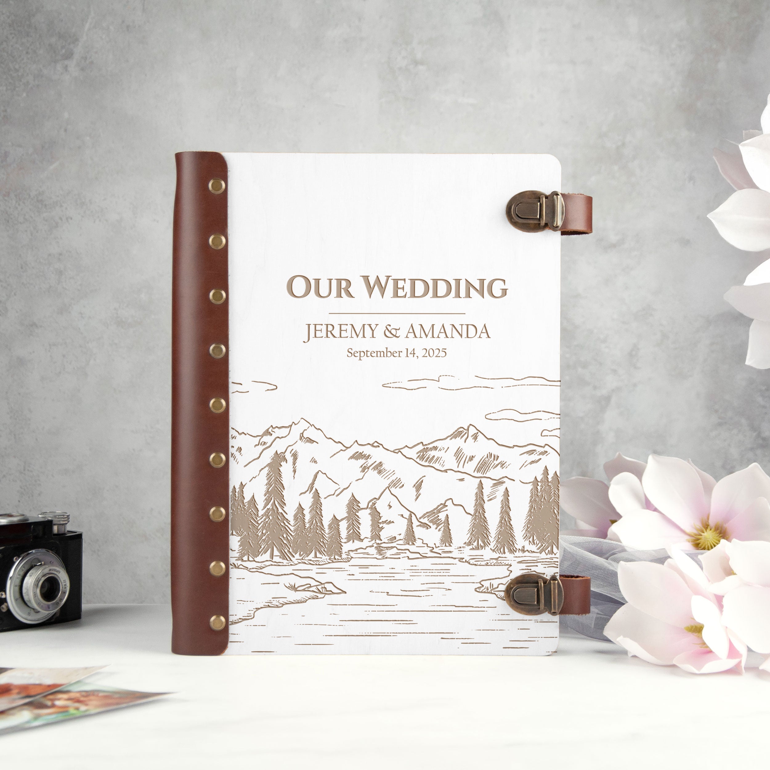 Travel Personalized Photo Album - Landscape Mountain Adventure Photo Album