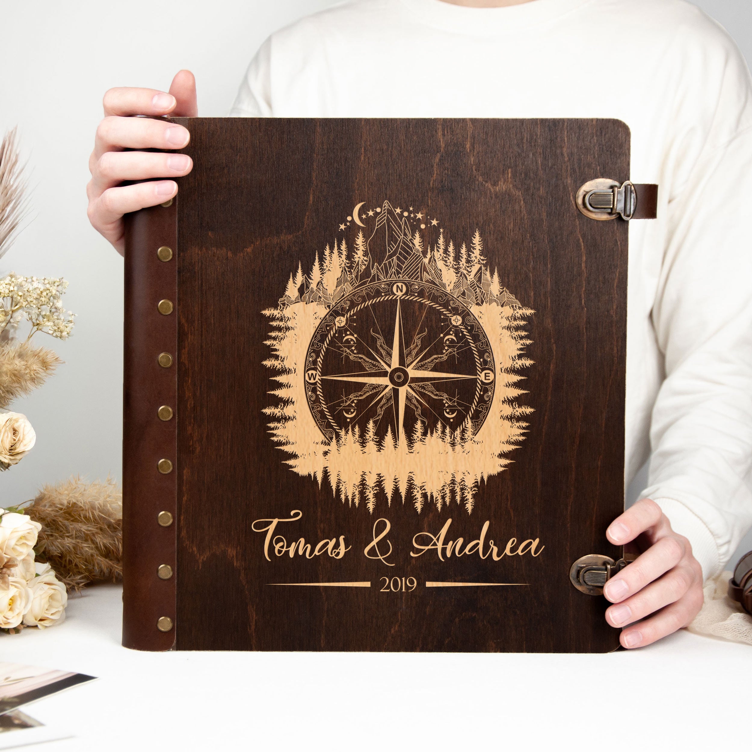 Adventure Scrapbook Album - Personalized Gift for Travelers