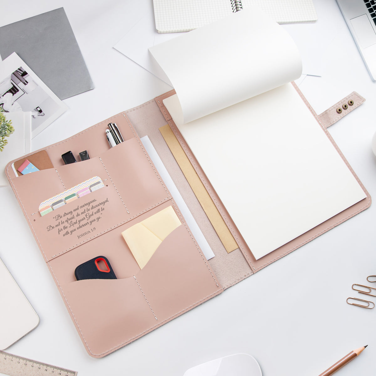 Engraved Leather Padfolio - Corporate Christmas Gifts