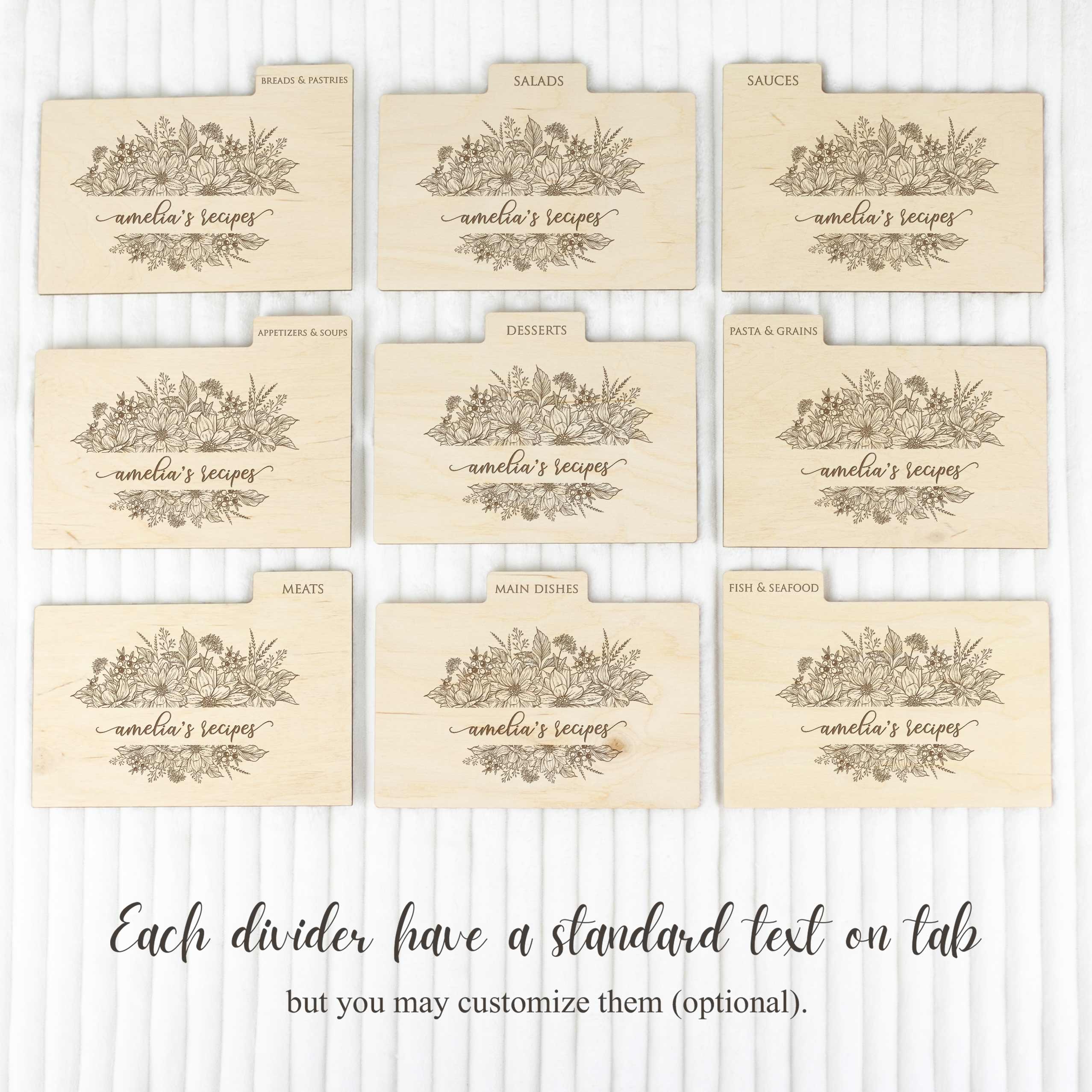 Personalized Recipe Box - Mothers Day Gift for Grandma