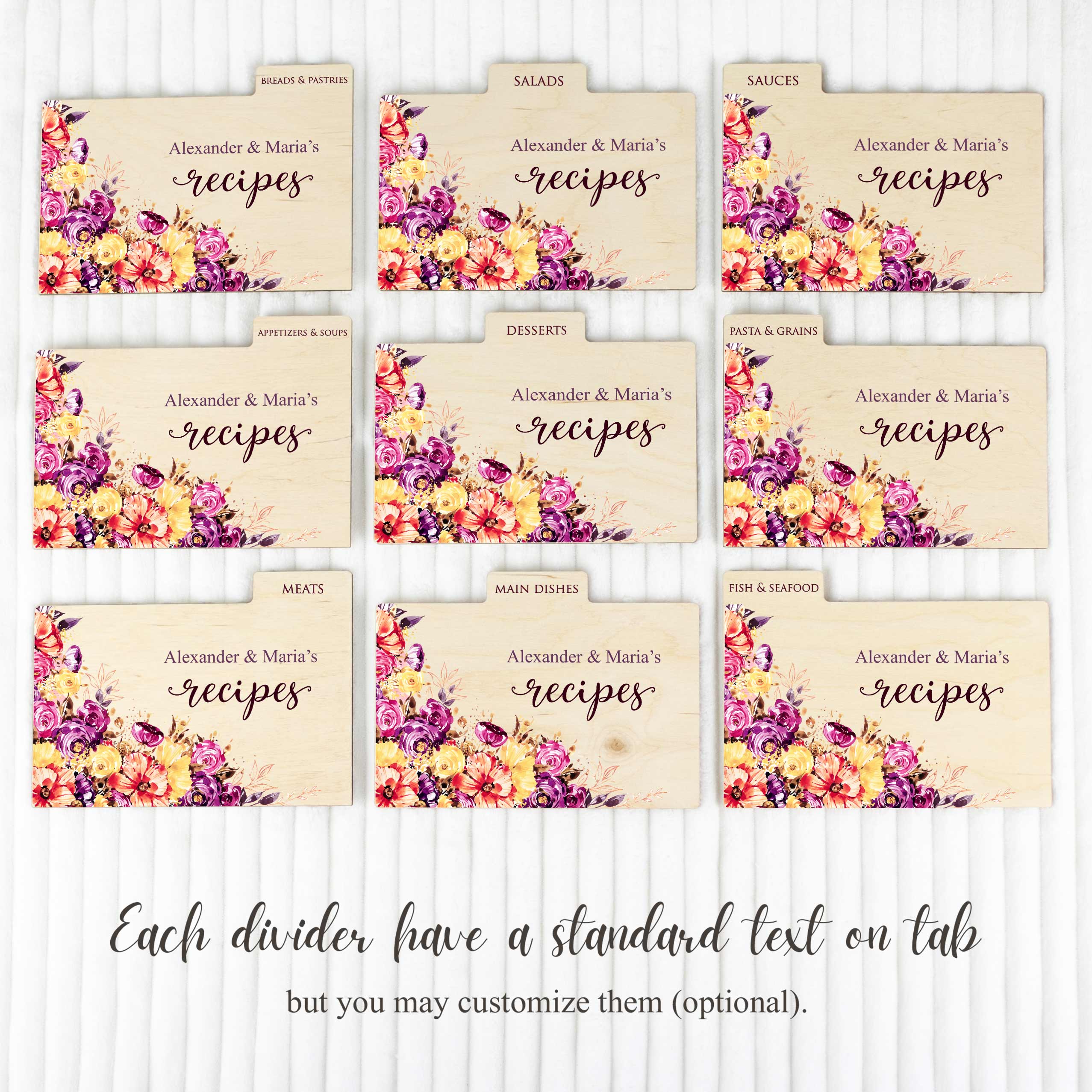 Mr and Mrs Recipe Card Box for Bridal Shower - Family Christmas Gift