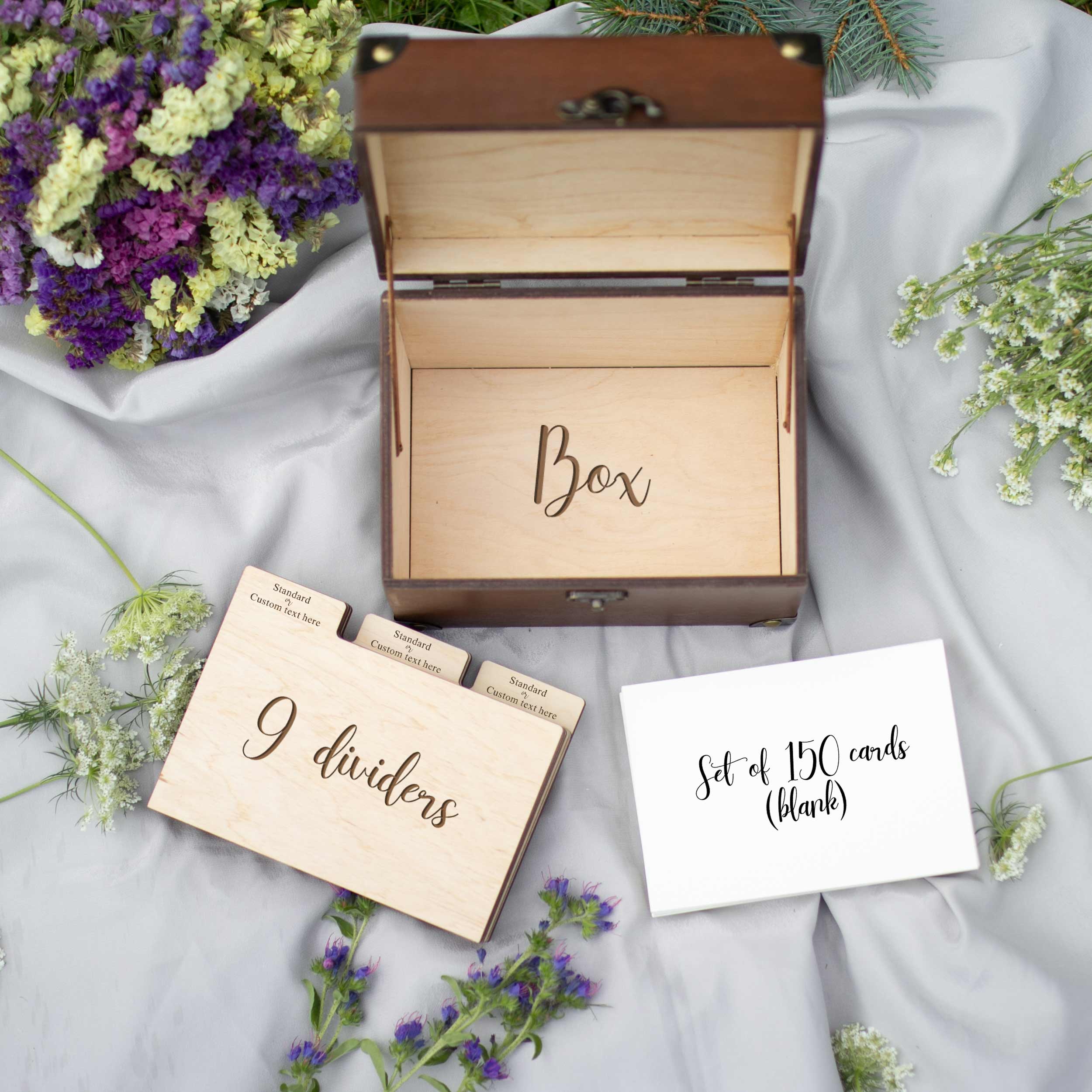 Alternative Wedding Guest Book - Wedding Memory & Advice Box with Lock