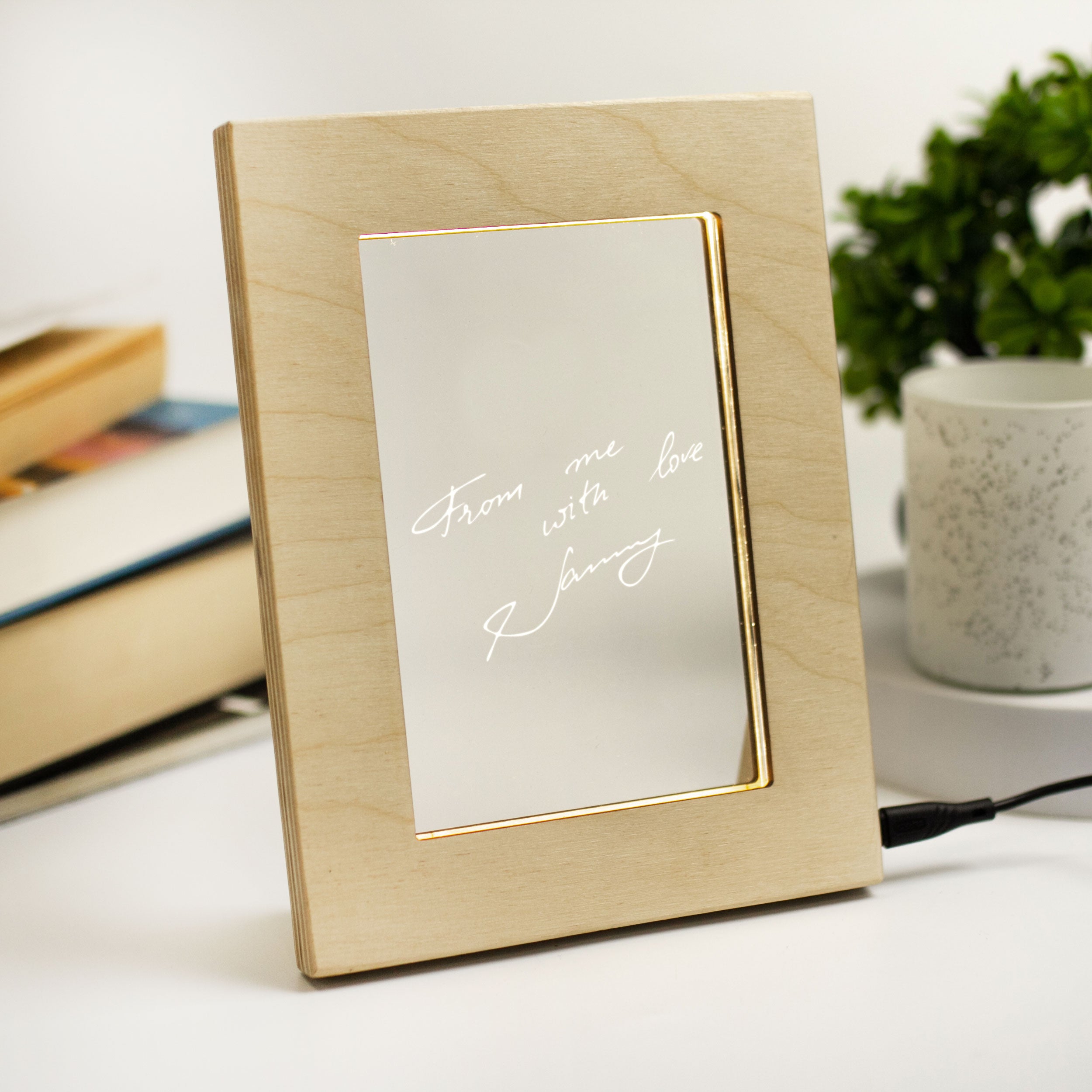 Handwriting Gift - Clear Acrylic Light Up Frame