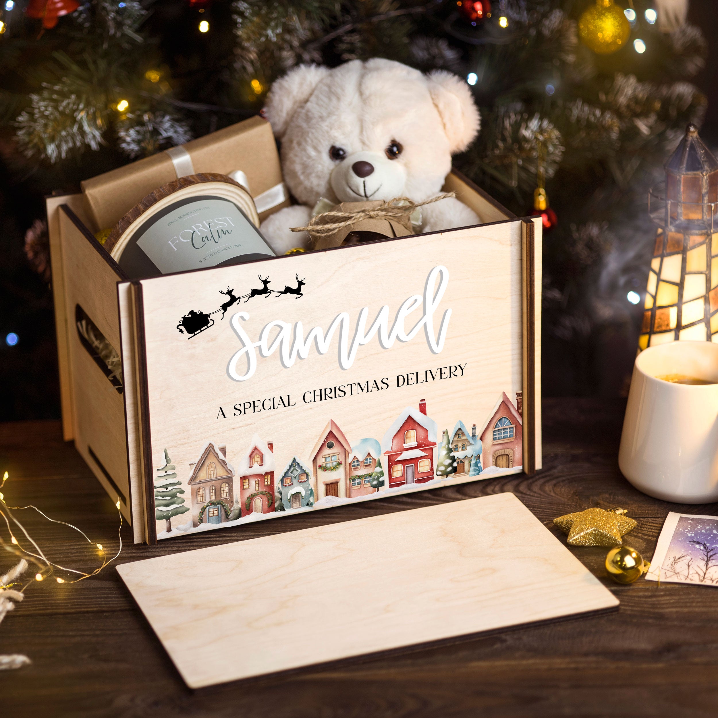 Christmas Eve Box - Kids Christmas Crate for Gifts & Sweets