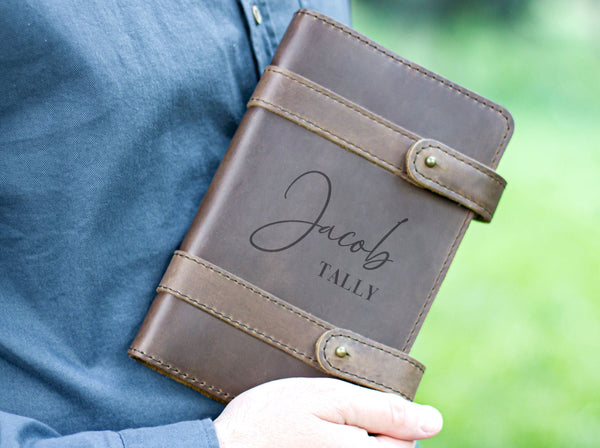 Name Refillable Journal Lined or Blank - Father's Day Gift for Dad