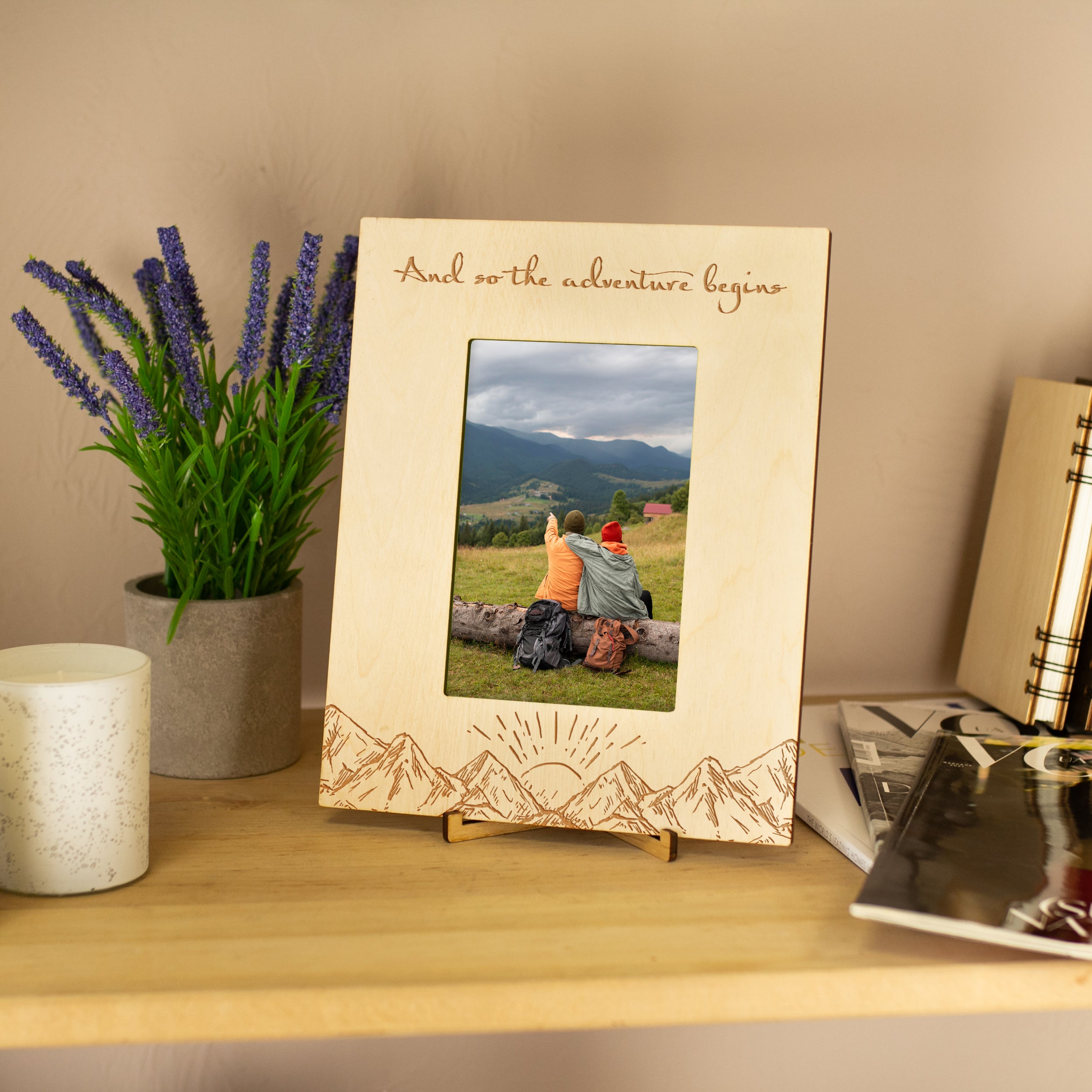 Photo Frame for Travelers And So the Adventures Begin