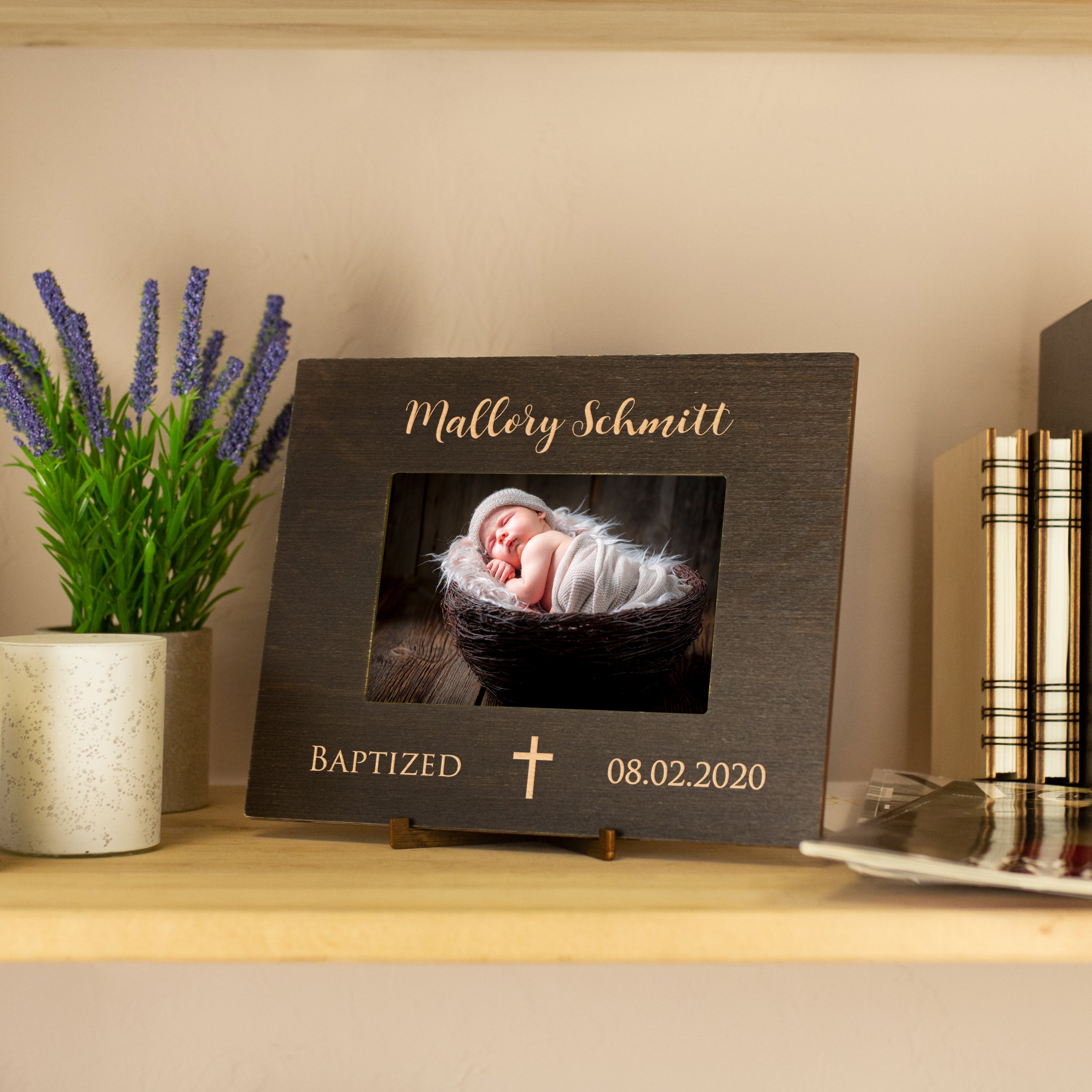 Baptism Gift for Girl - Personalized Picture Frame
