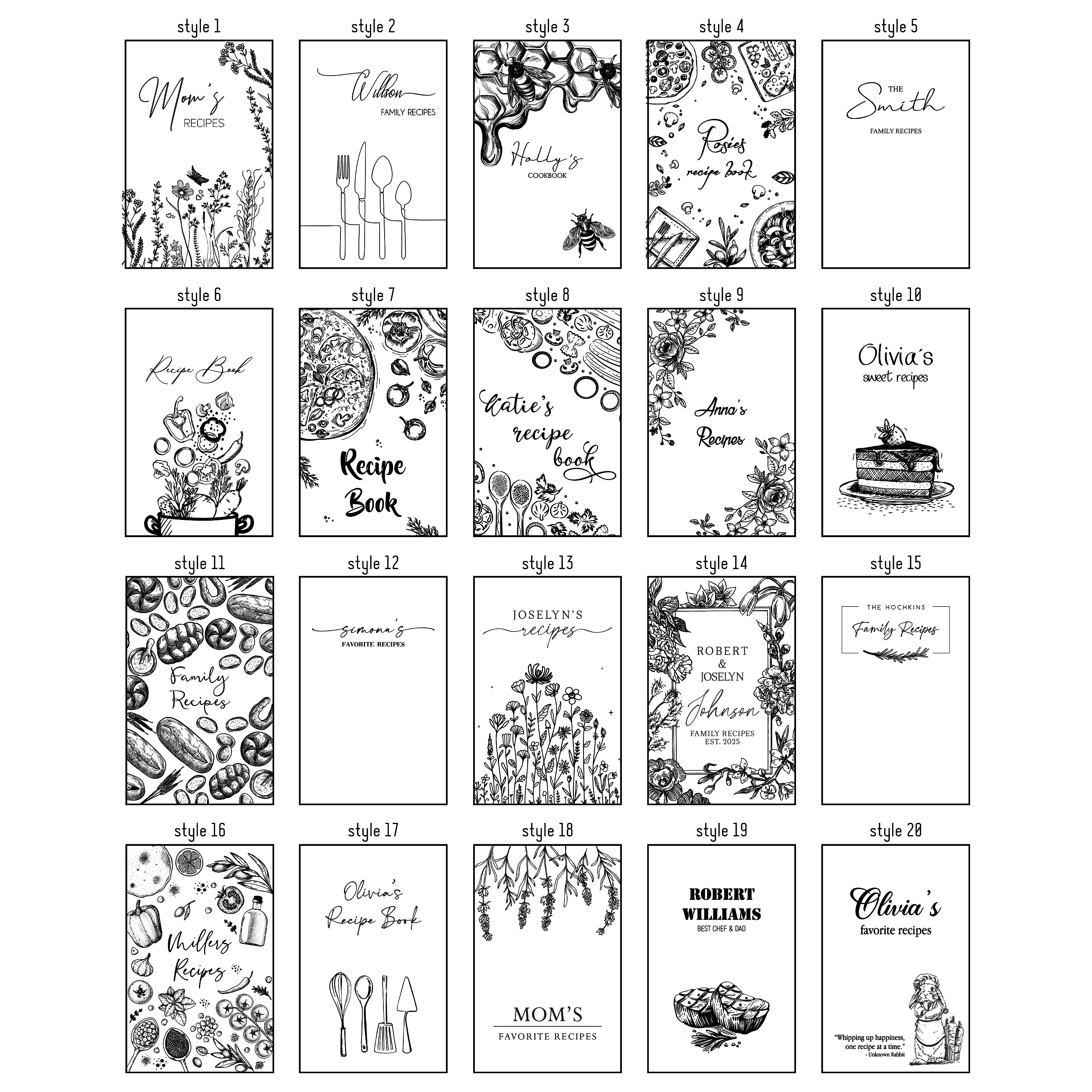 Blank Cookbook Binder - Christmas Gifts from Grandma