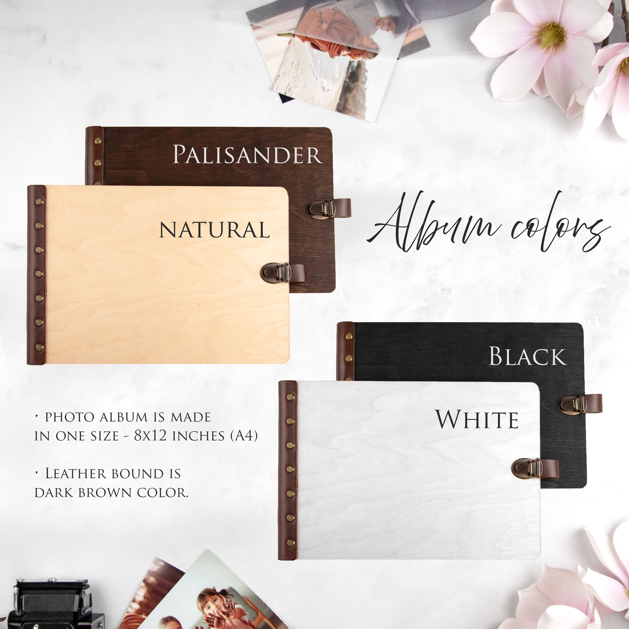 Wedding Wood Photo Album - Wedding Gift Ideas for Couple