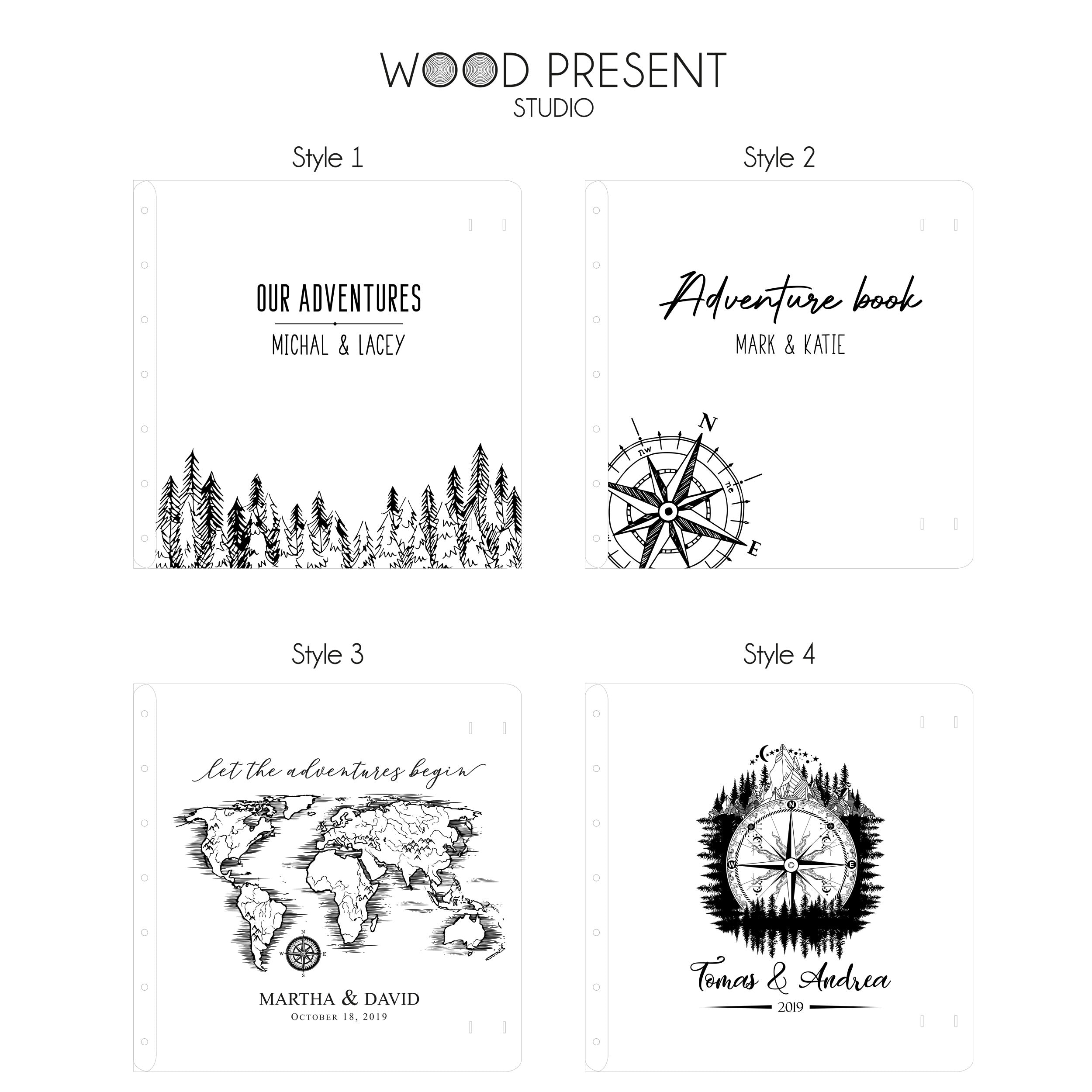 Adventure Scrapbook Album - Personalized Gift for Travelers