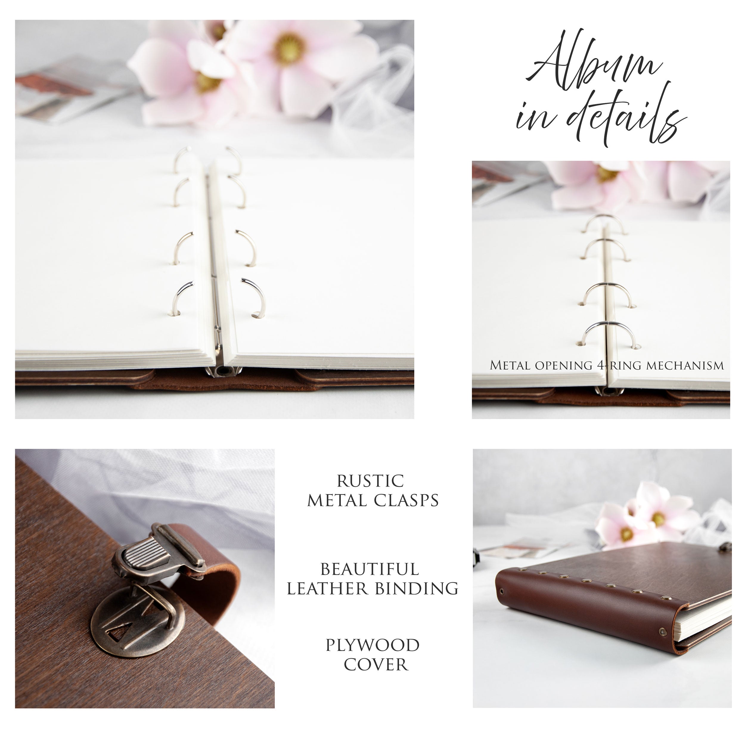 Wedding Wood Photo Album - Wedding Gift Ideas for Couple