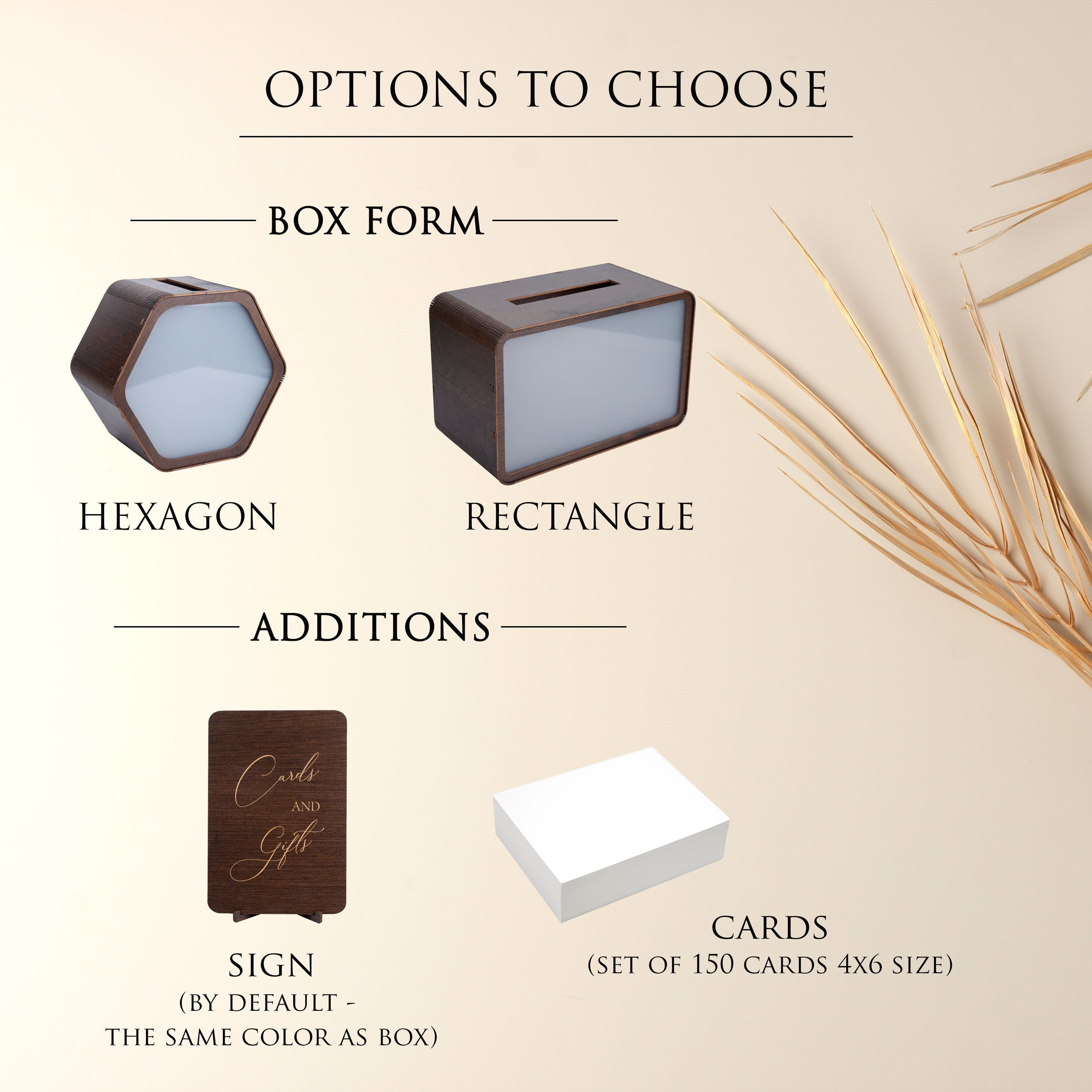 Acrylic Card Box for Wedding Ceremony - Elegant Envelope Box