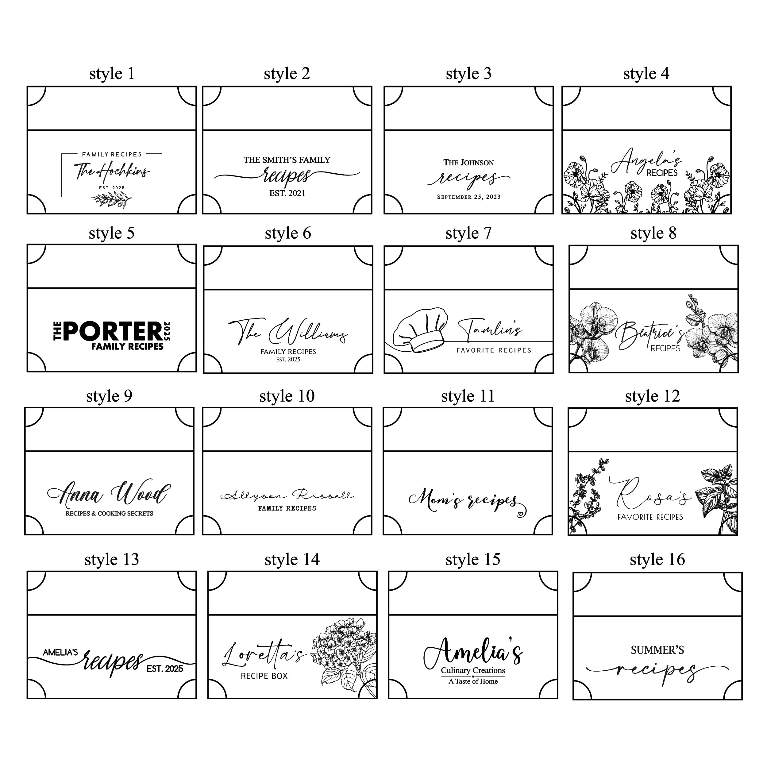 Wooden Recipe Card Box - Mothers Day Gift for Daughter