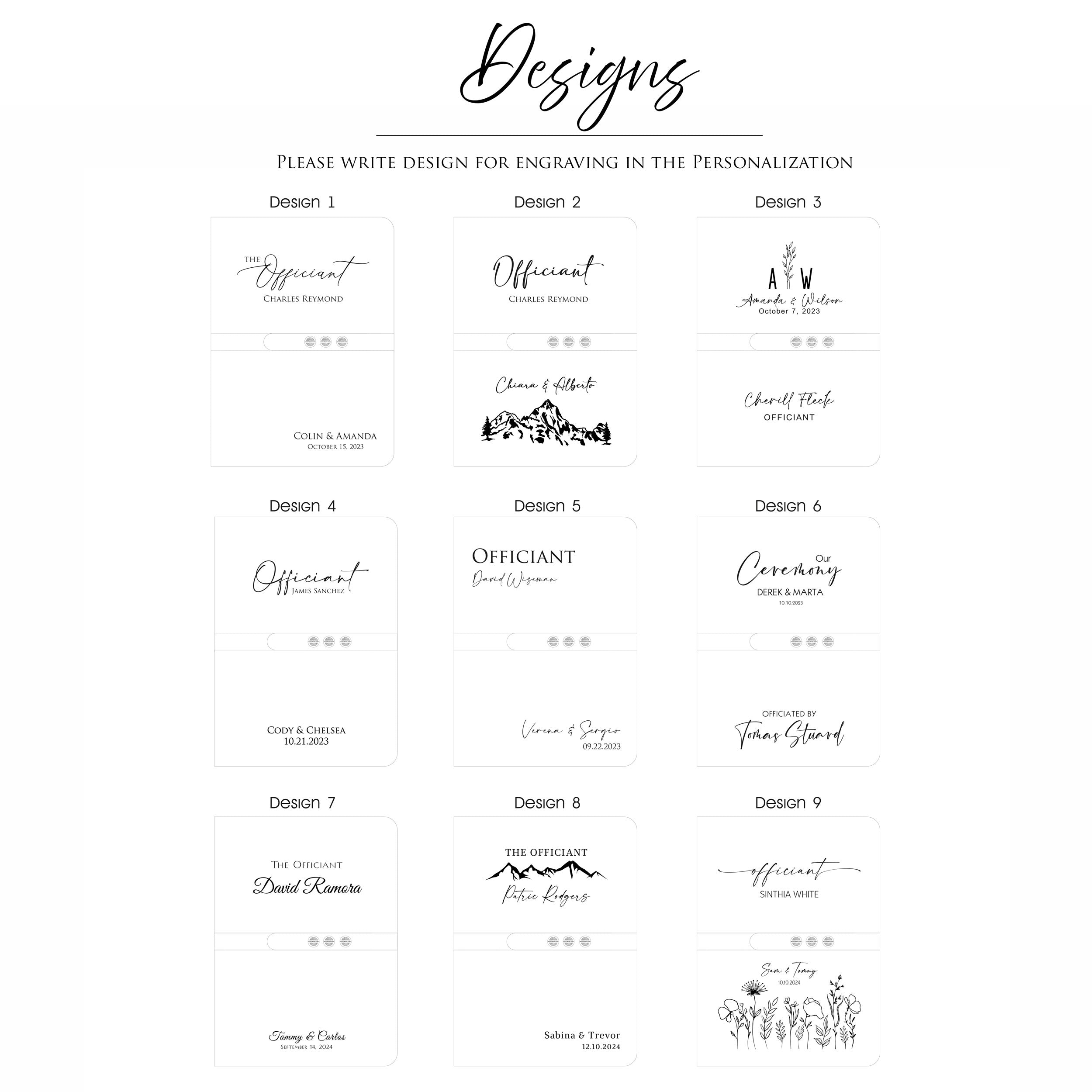 Officiant Journal - Wedding Thank you Gift