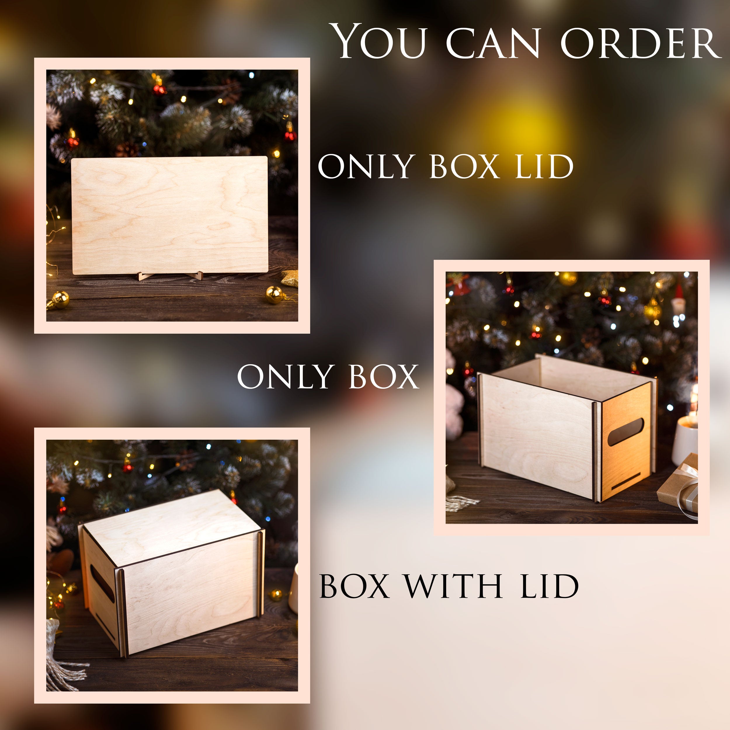 Christmas Eve Box - Kids Christmas Crate for Gifts & Sweets