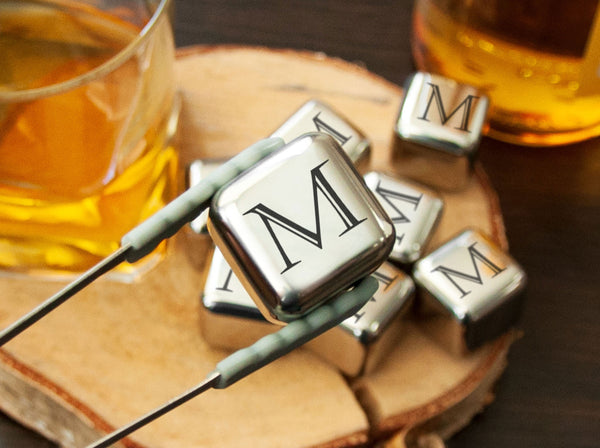 Engraved whiskey stones set - Christmas gift for Him