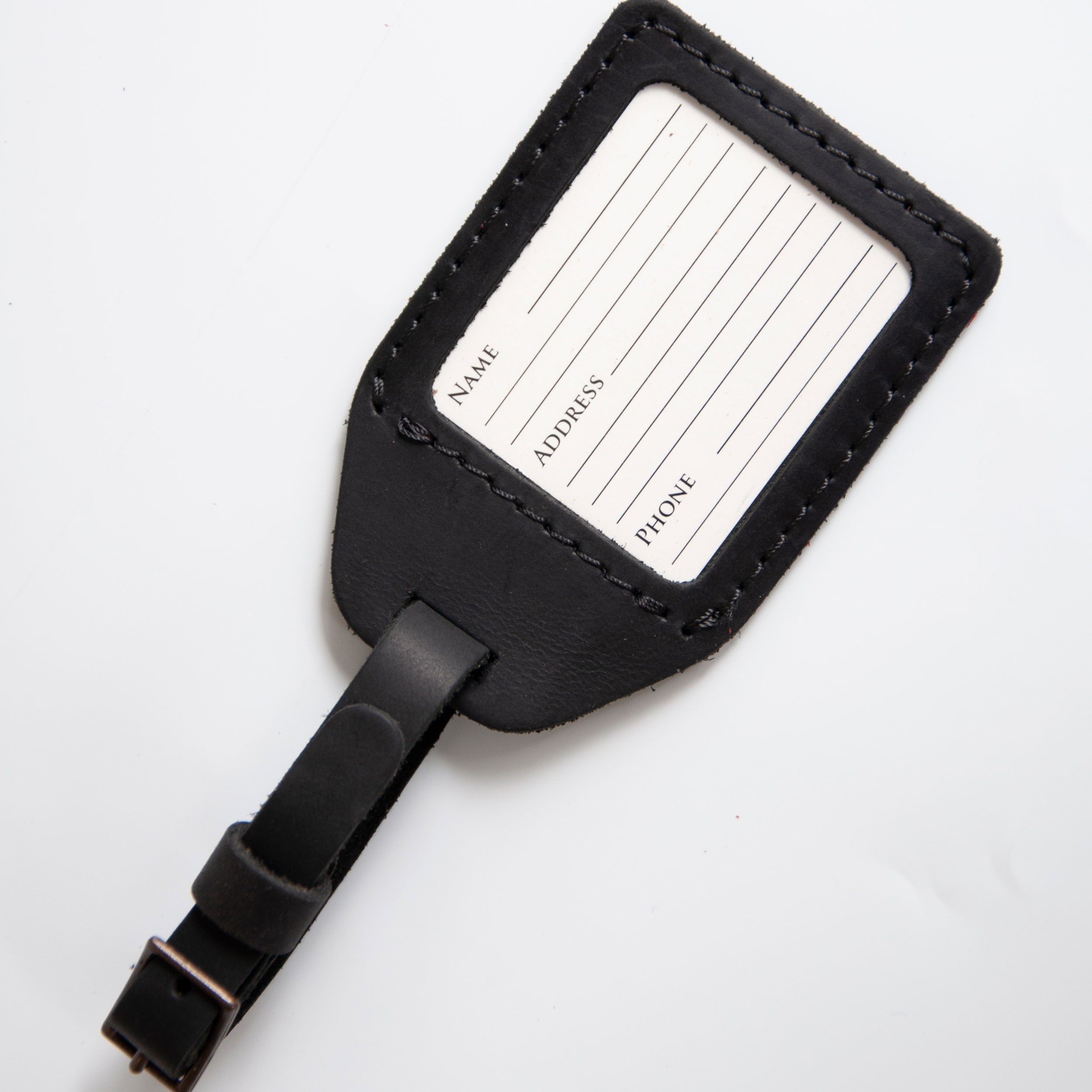 Personalized Leather Luggage Tags Set of 2 - Honeymoon Gifts for Mr & Mrs