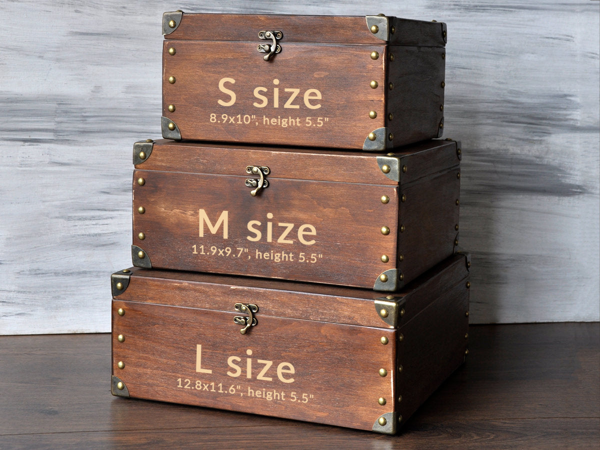 Wooden Keepsake Box with Engraving - Family Memories Box