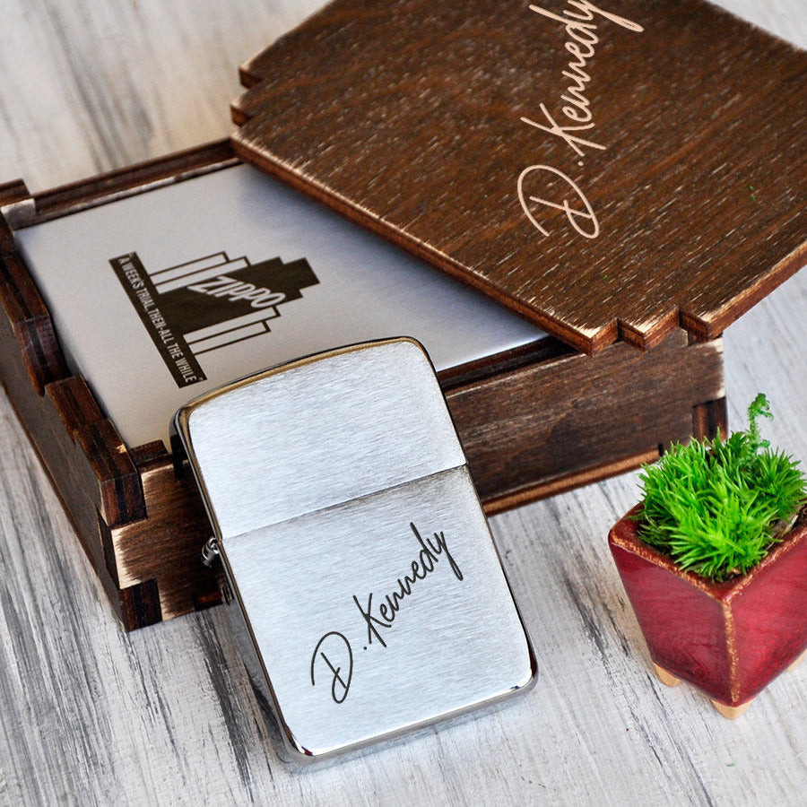 Personalized Lighter Zippo - Custom Handwriting Signature