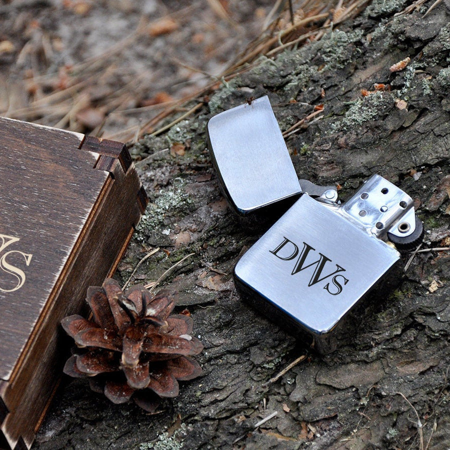 Personalized Zippo Lighter- Engraved Gold Lighter