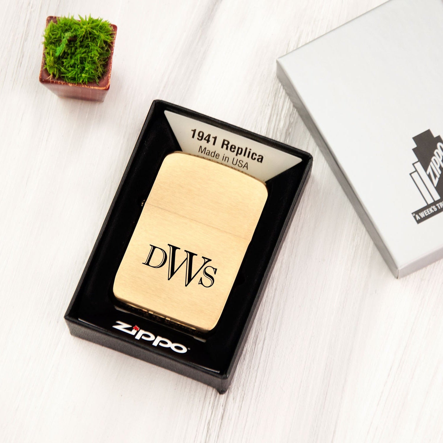 Engraved Lighter Zippo - Father of Groom Gift