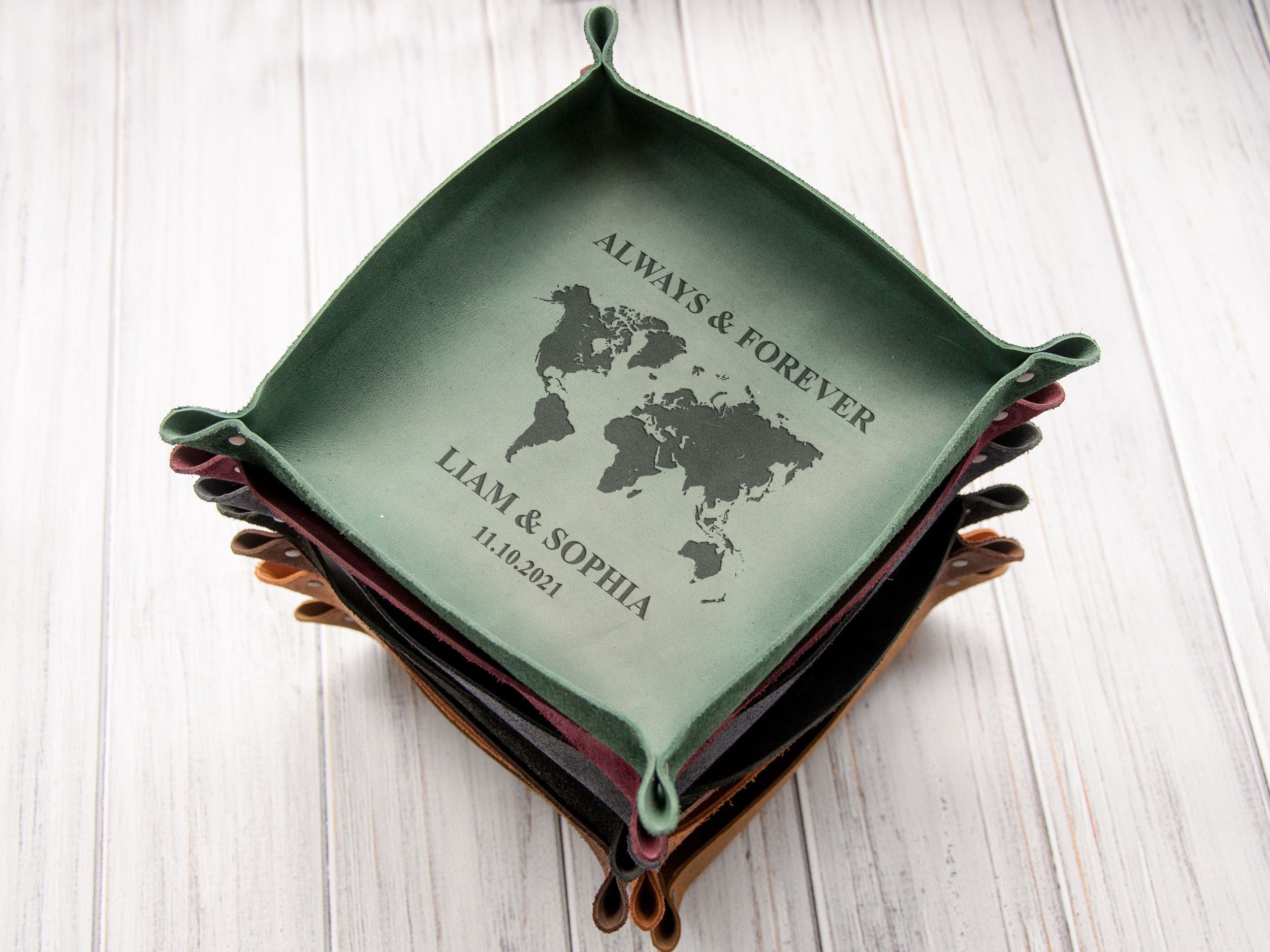  When I Say I Love You More Leather Valet Tray, Wedding  Anniversary Leather Gift for Men, Sentimental Long Distance Presents,  Birthday Christmas Valentine Day Gifts for Men Boyfriend Husband : Handmade