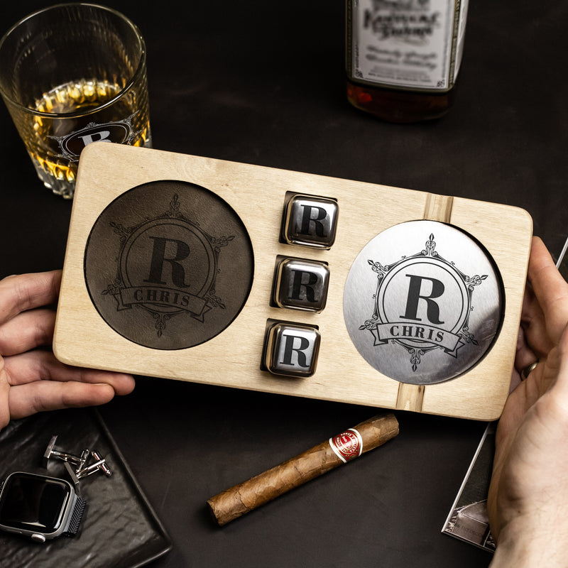 Personalized Cigar Ash Tray - Groomsmen Proposal Gifts