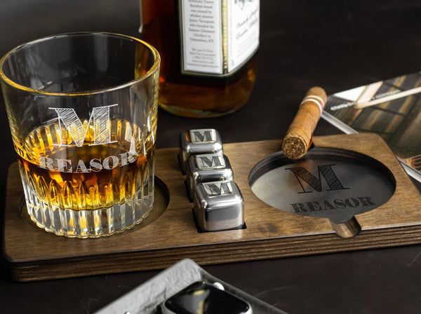 Personalized Cigar Ash Tray - Groomsmen Proposal Gifts