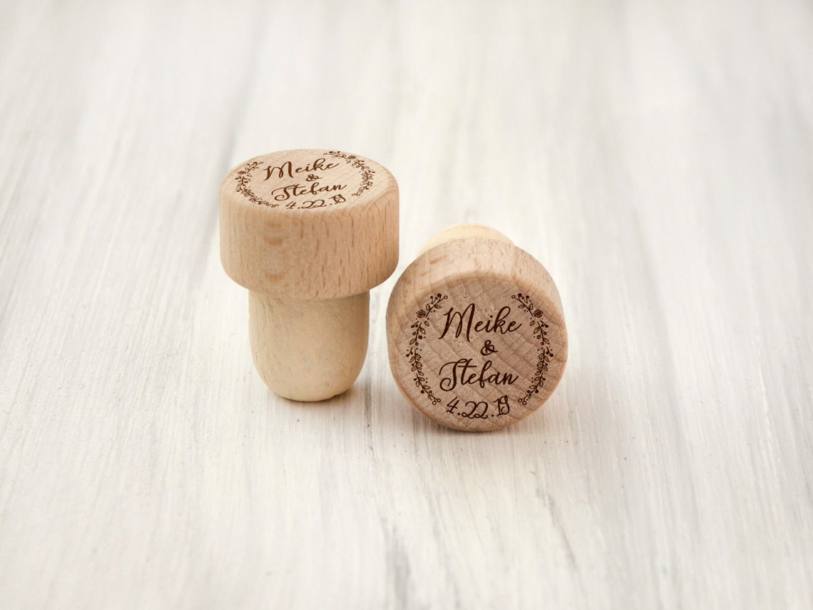 Engraved Wine Stoppers - Cheers Gift for Mr and Mrs