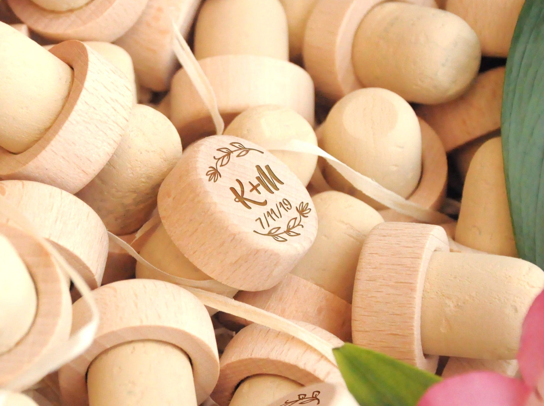 Engraved Wine Stopper -  Wedding Favor