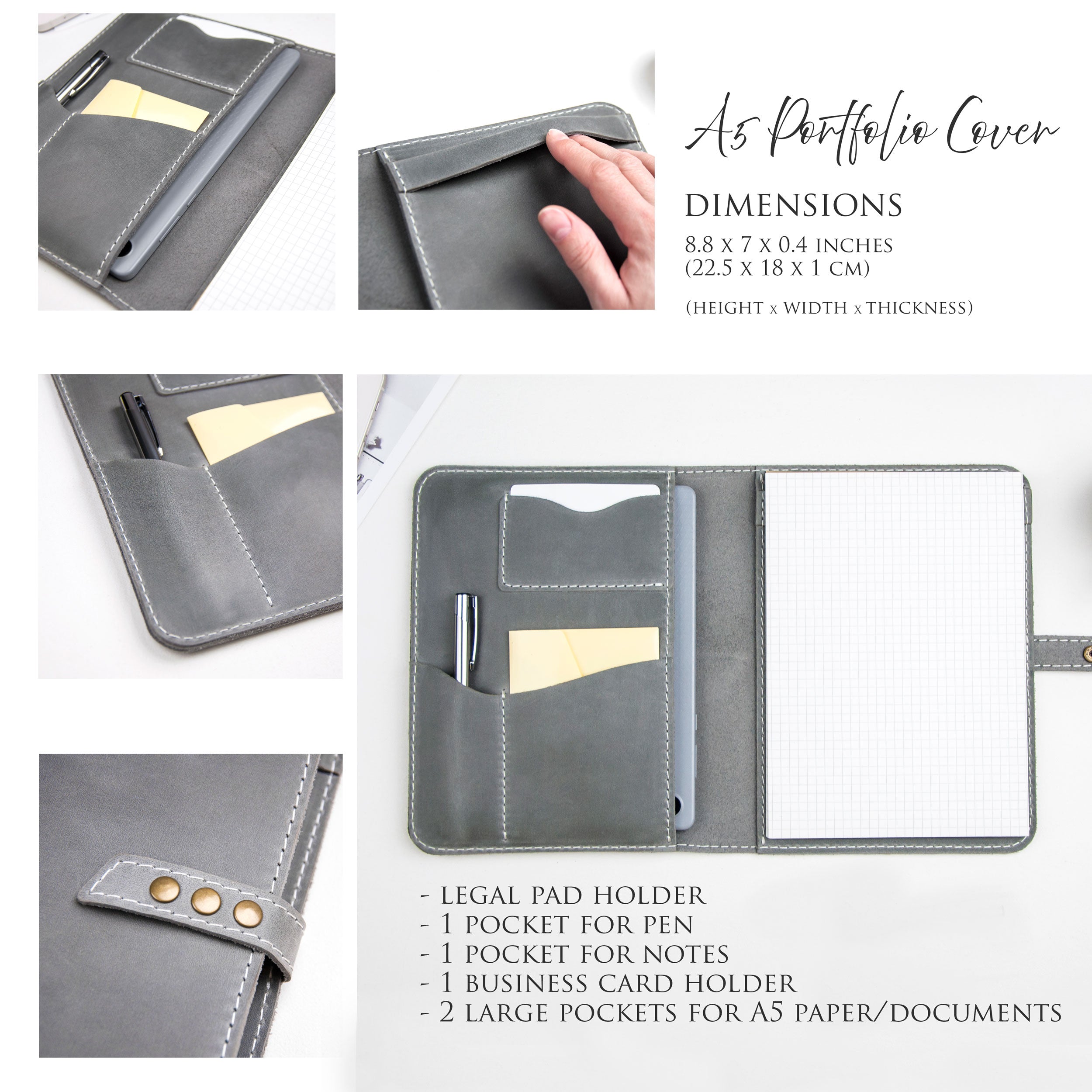 Custom Leather Padfolio Christmas Business Gifts