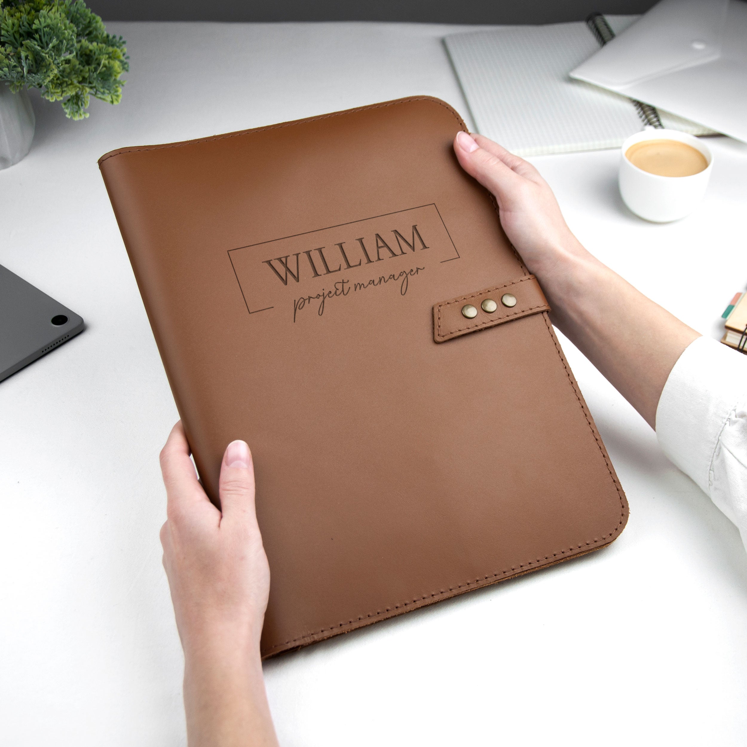 Custom Leather Padfolio Christmas Business Gifts