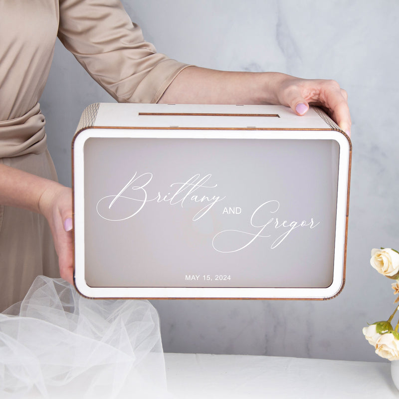 Personalized Wedding Box for Cards & Gifts - Bridal Shower Gifts