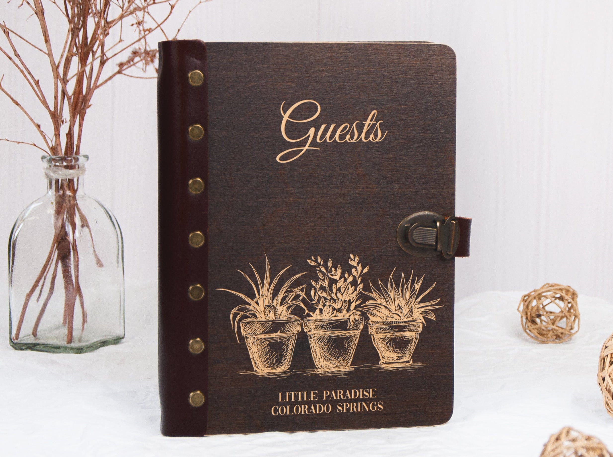 Custom Rental Guest Book - Summer Vacation House Book