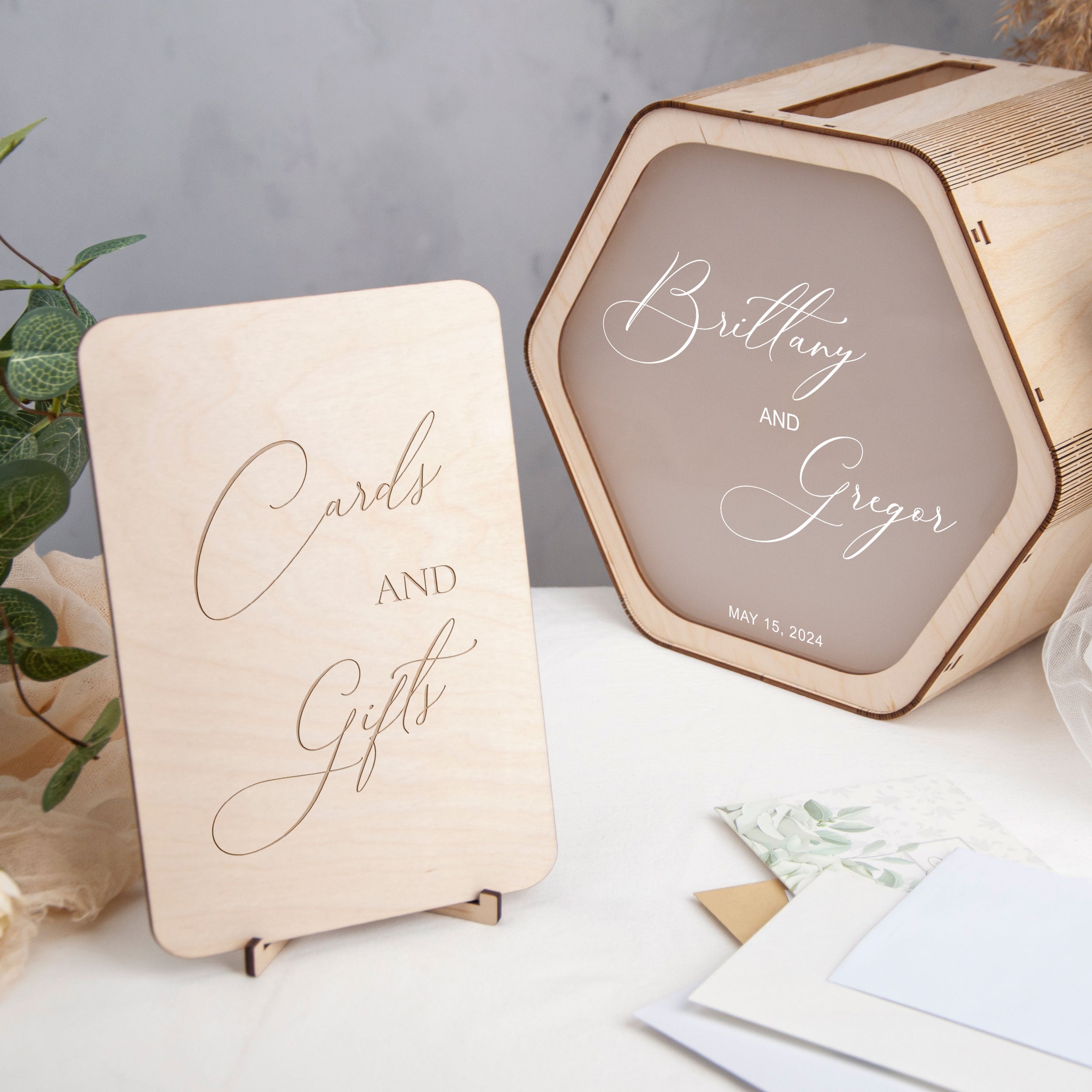 Personalized Wedding Box for Cards & Gifts - Bridal Shower Gifts