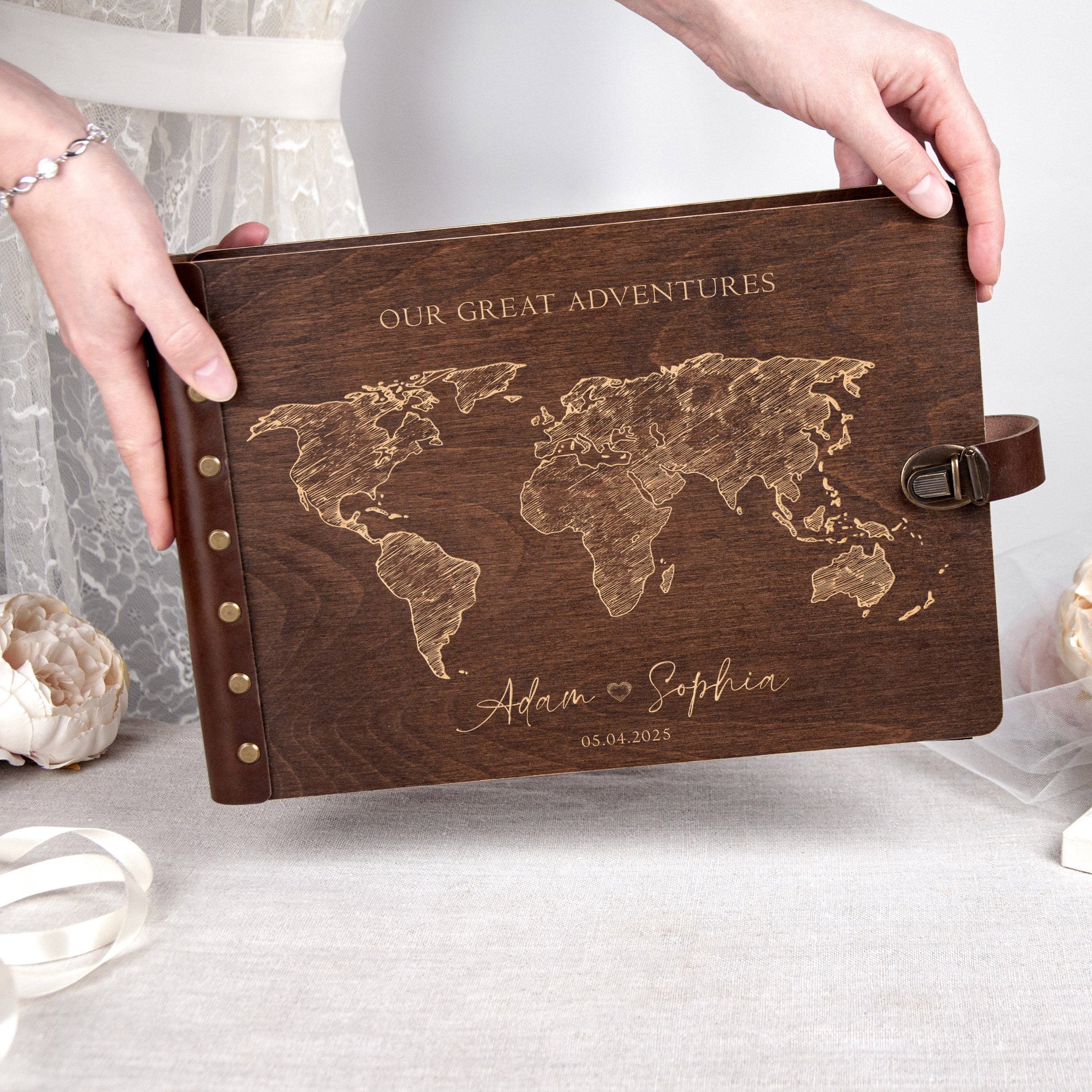 Mountains Wedding Guest Book - Rustic Wedding Decor
