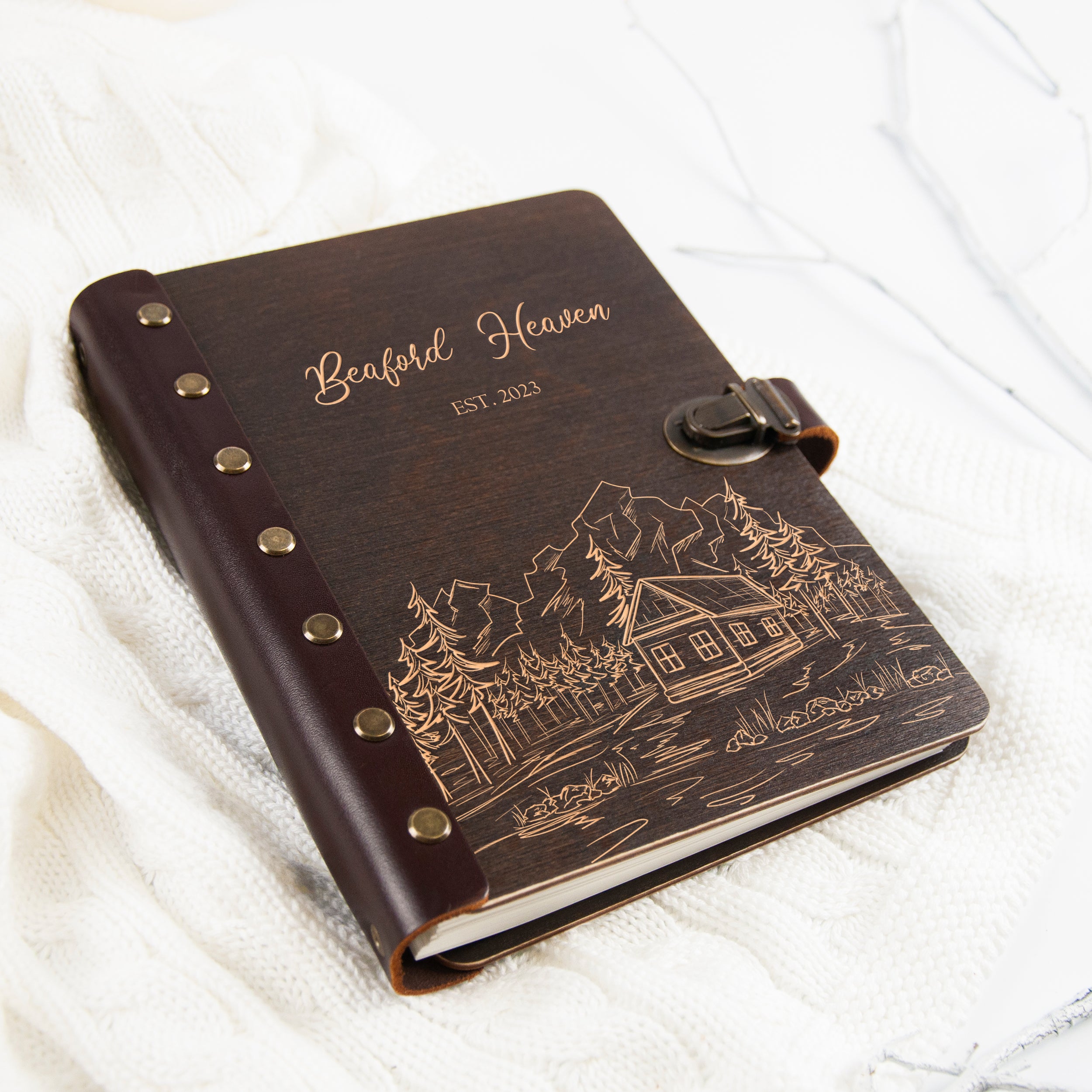 Cabin Guest Book - Rental Welcome Book to Sign In