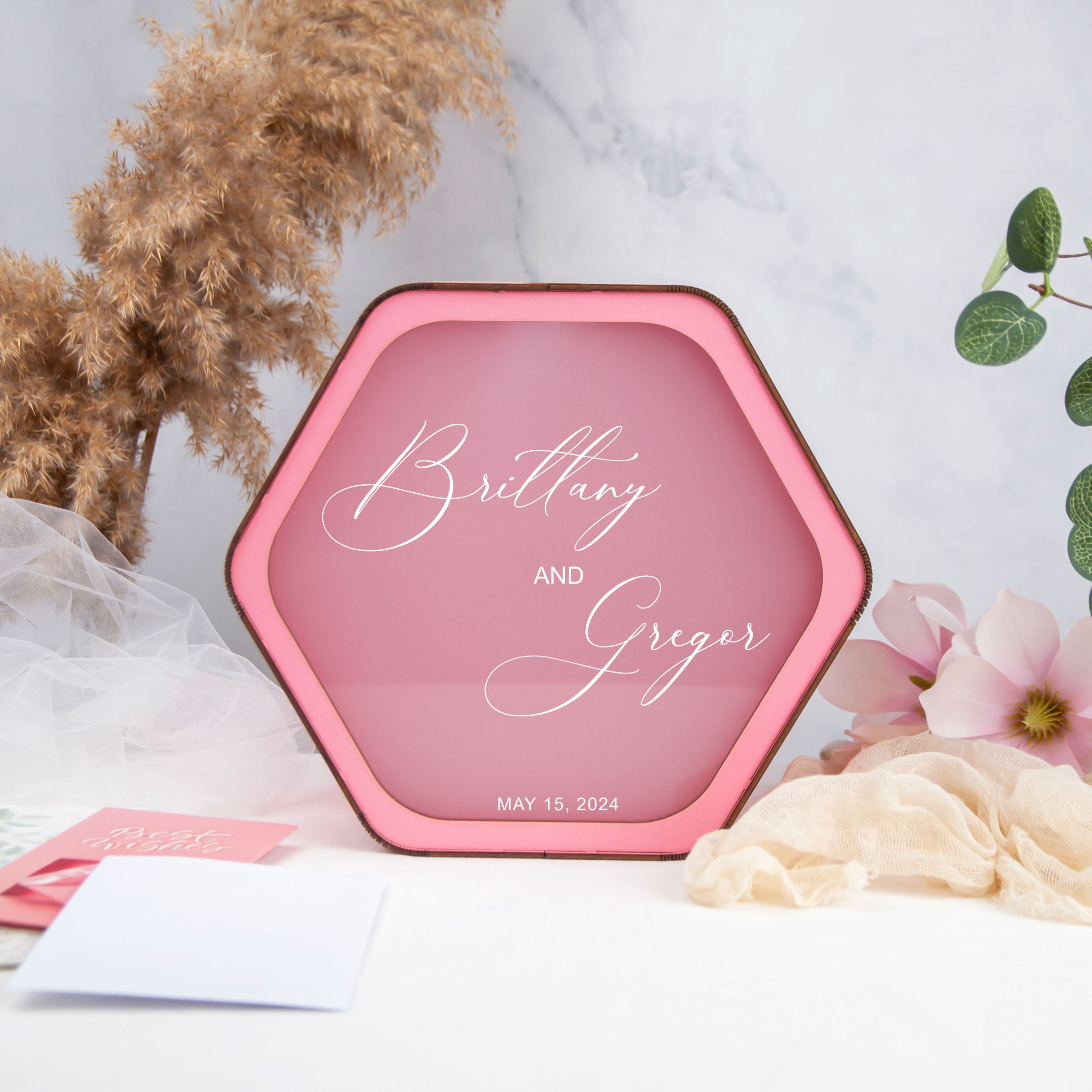 Personalized Wedding Box for Cards & Gifts - Bridal Shower Gifts