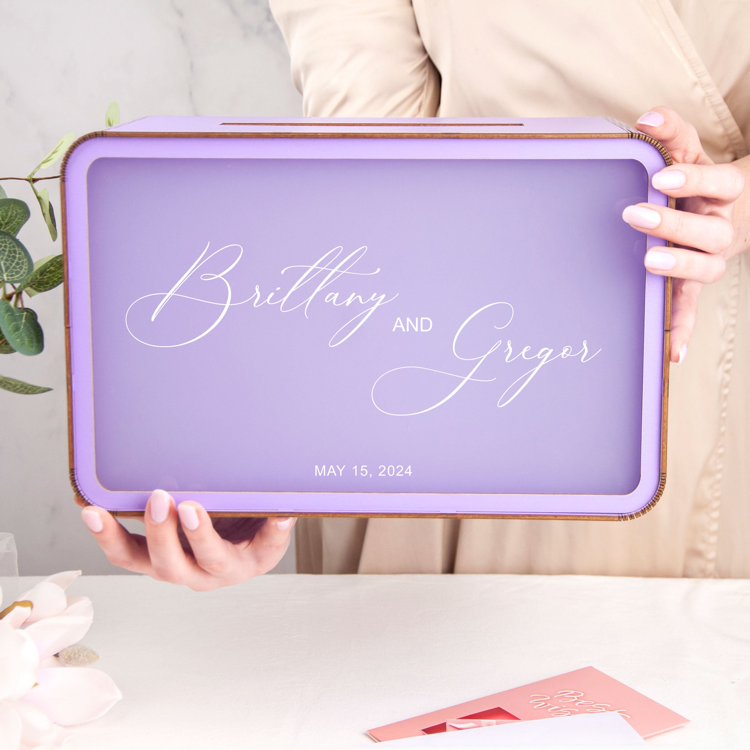 Personalized Wedding Box for Cards & Gifts - Bridal Shower Gifts