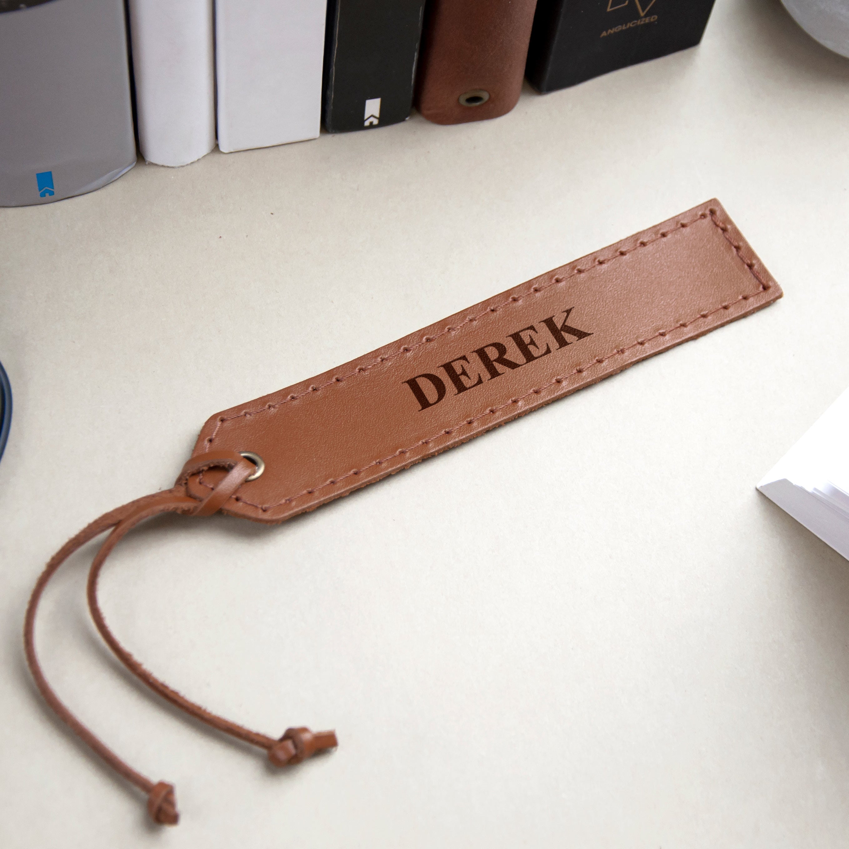 Name  Leather Bookmarks - Birthday Gifts for Book Readers