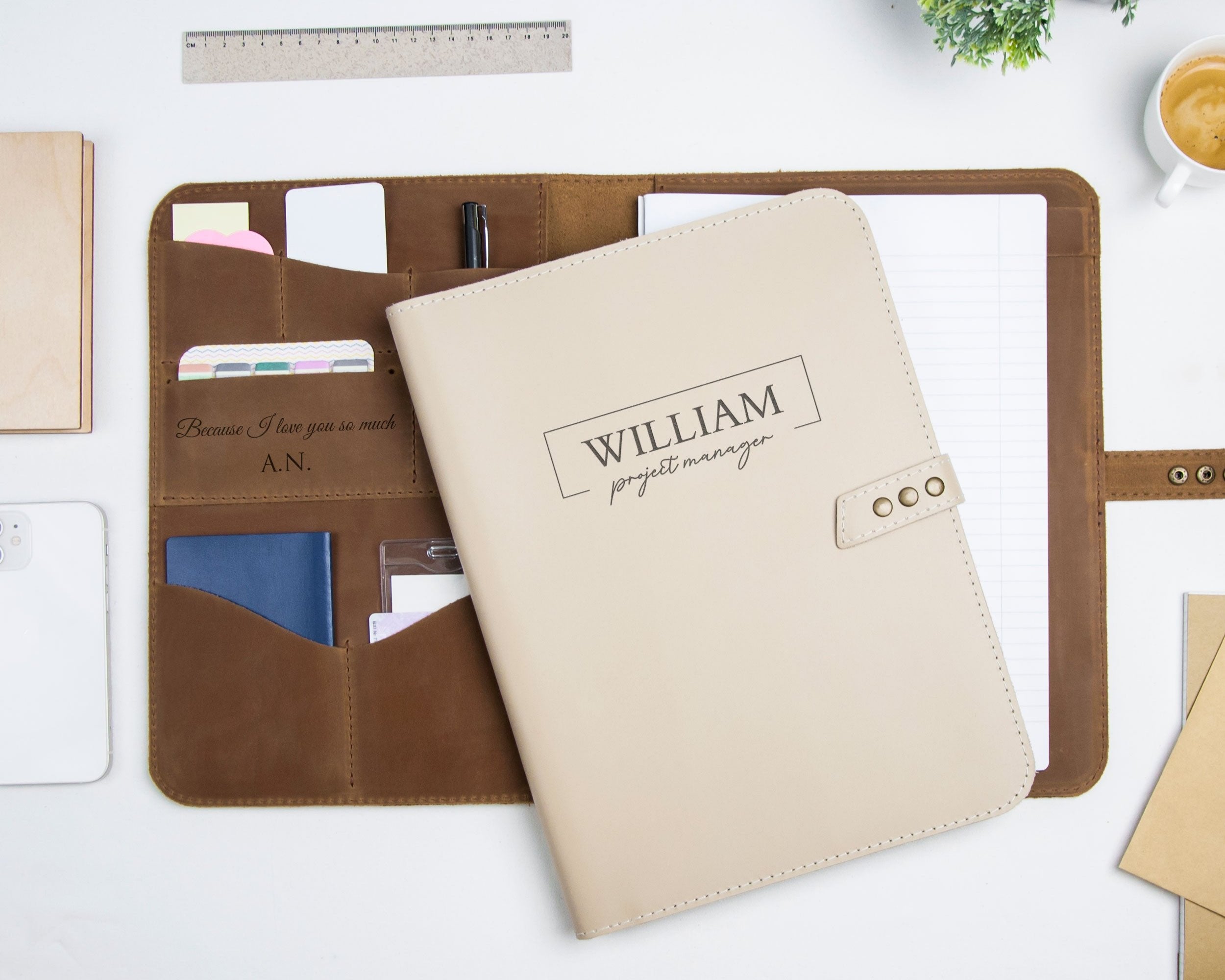 Custom Leather Padfolio Christmas Business Gifts